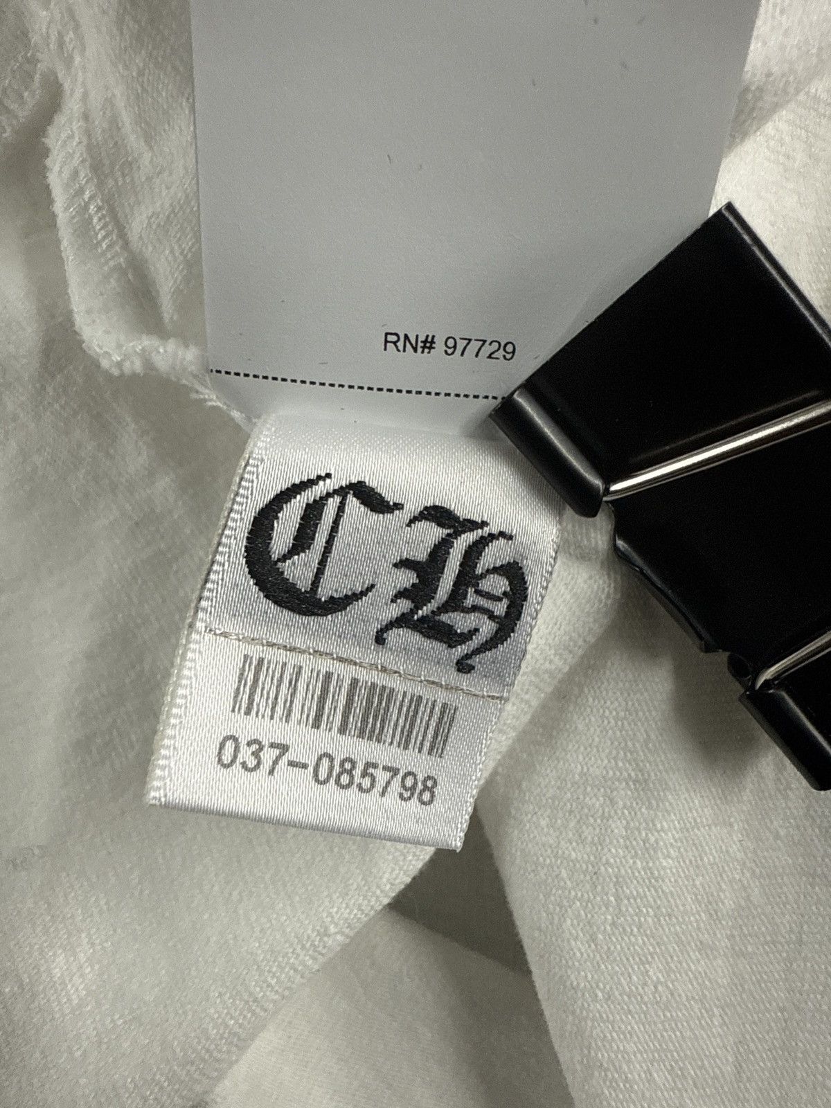 Chrome Hearts CHROME HEARTS Y NOT POCKET T SHIRT WHITE Size US L / EU 52-54 / 3 - 6 Thumbnail