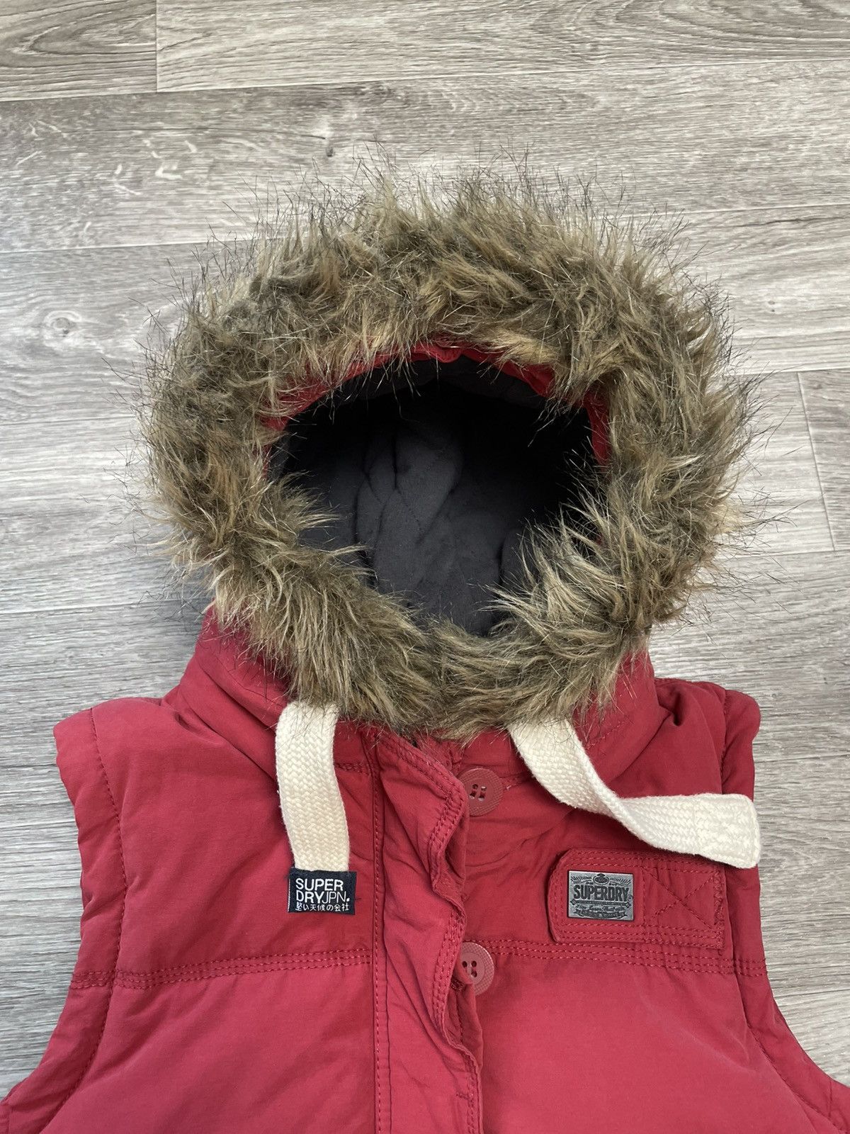 Superdry Superdry Abercrombie Fitch Type Fur Vest Japanese Y2K Size L / US 10 / IT 46 - 18 Thumbnail