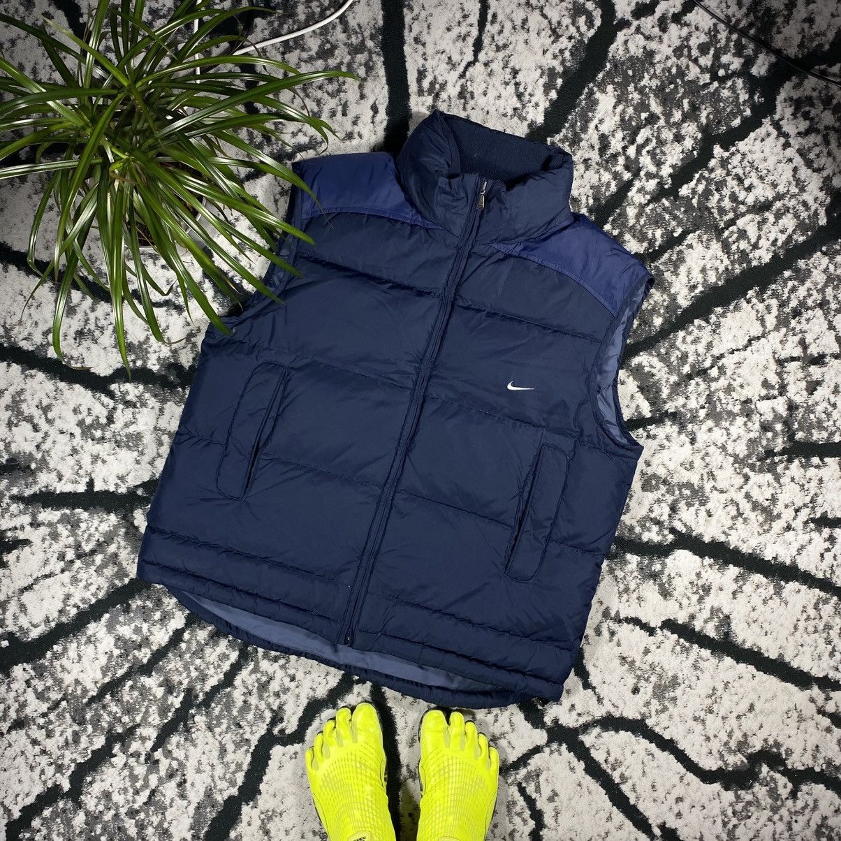 ジャケット・アウター 00s NIKE puffer jacket vest y2k Vintage Nike Down Puffer Jacket, Y2K, Early 00s Grey Tag