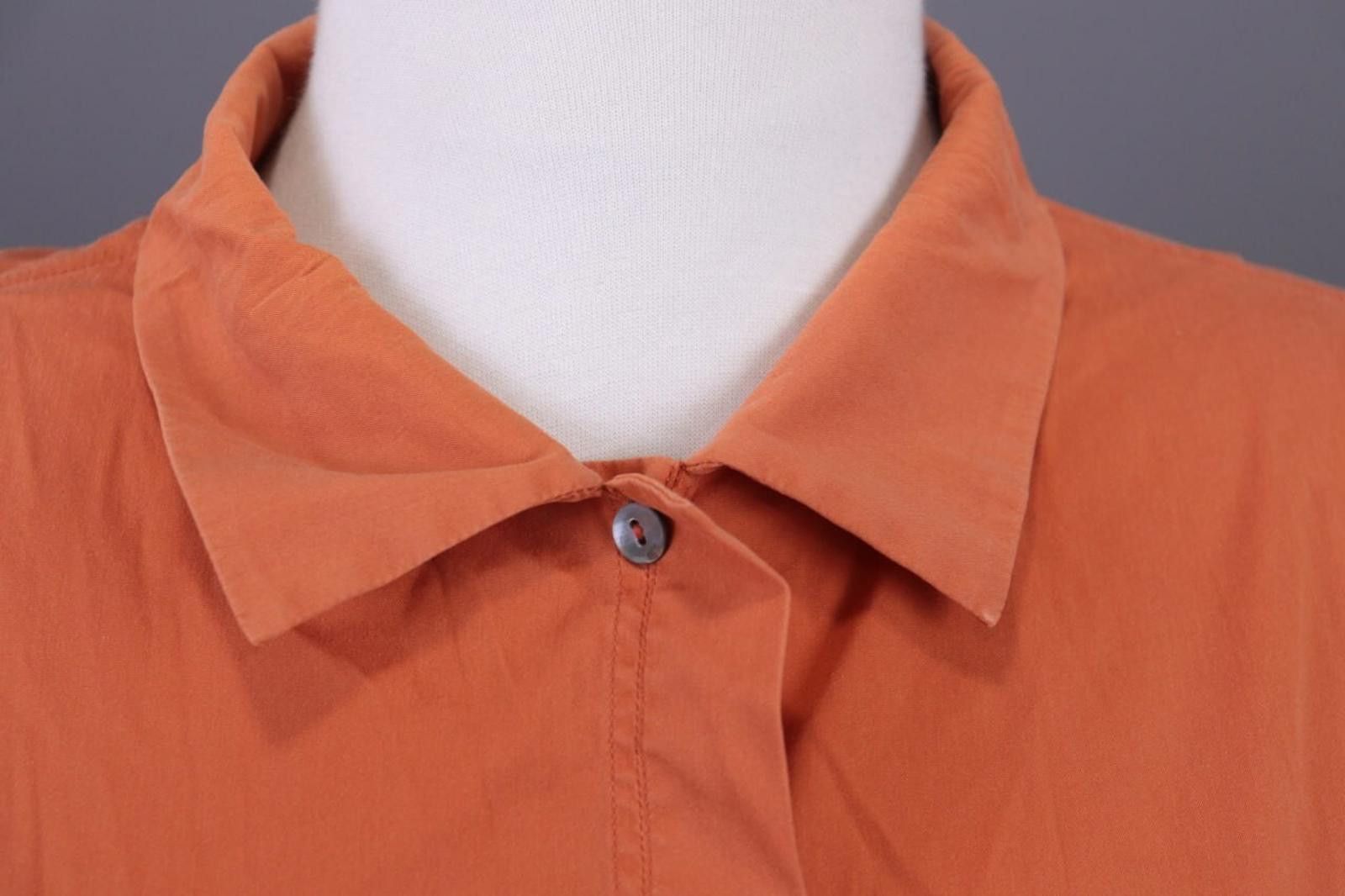 Jil Sander Vintage Jil Sander Orange Button Down Blouse Shirt Size 38 Size M / US 6-8 / IT 42-44 - 2 Thumbnail