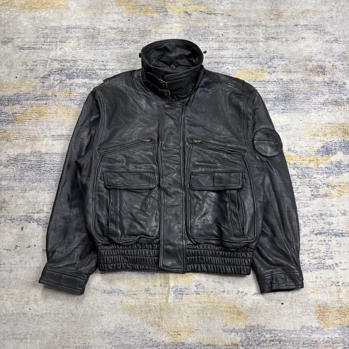Kadoya Vintage 90s Kadoya Macees bikers leather jacket Size US L / EU 52-54 / 3 - 1 Thumbnail