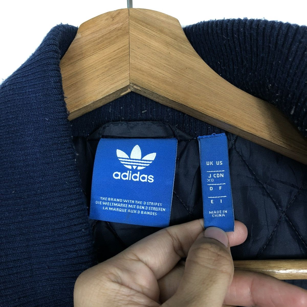 Adidas 🔥VINTAGE VARSITY JACKET ADIDAS BIG LOGO FULL PRINT Size US M / EU 48-50 / 2 - 19 Thumbnail