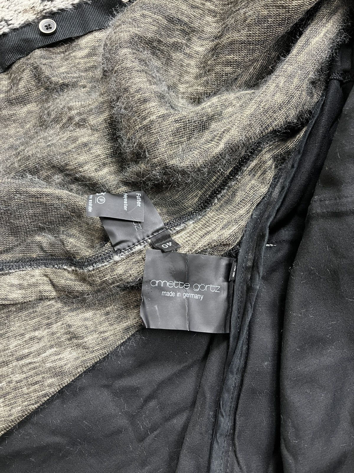 Annette Gortz × Japanese Brand Annette Gortz Avant Garde Zipped Trench Winter Jacket Rare Size S / US 4 / IT 40 - 19 Thumbnail