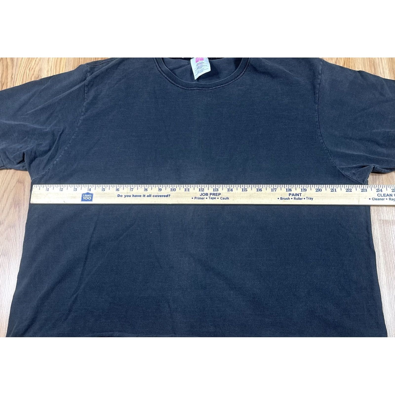 Hanes Hanes Hanes Her Way T-Shirt Women XL Black Short Sleeve Cropped 100% Cotton Made in USA Size XL / US 12-14 / IT 48-50 - 6 Thumbnail
