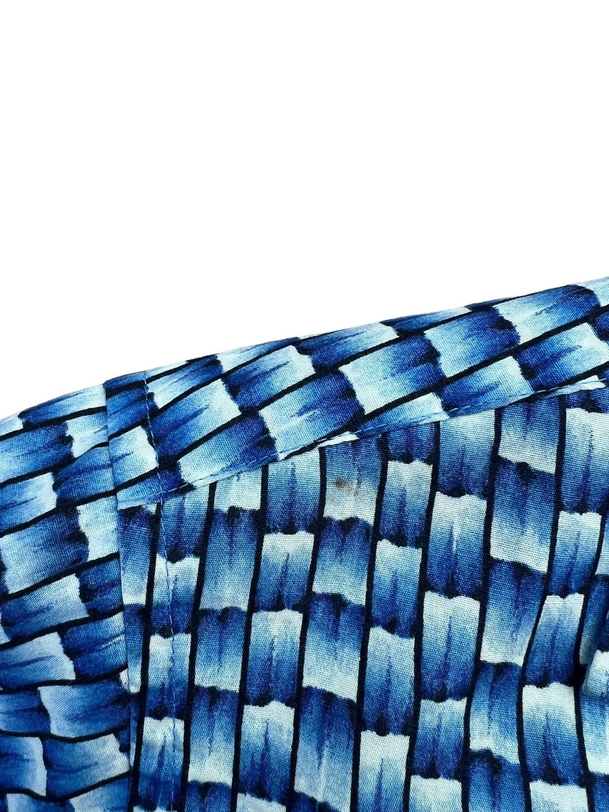 wjk JUNMEN Japan Blue Bamboo Striped Design Long Sleeve Shirt Size US M / EU 48-50 / 2 - 16 Thumbnail