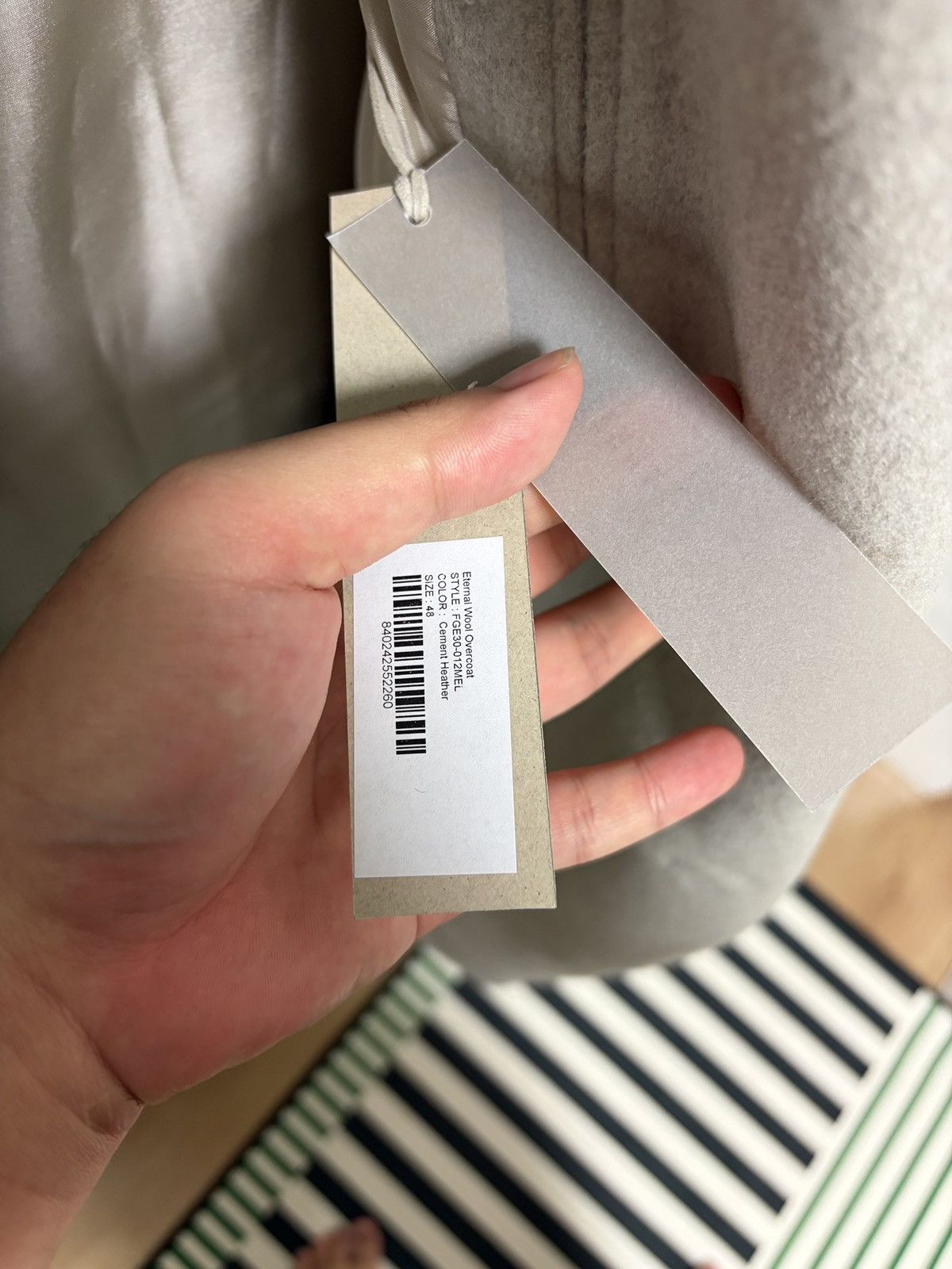 Fear of God Fear of god Eternal Wool OverCoat Cement Heather Size US M / EU 48-50 / 2 - 6 Thumbnail