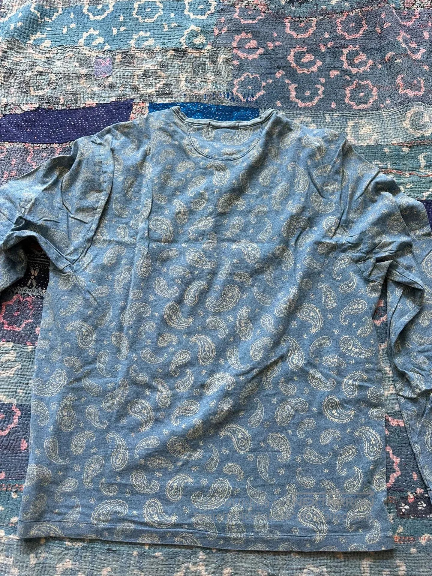RRL Ralph Lauren ralph lauren paisley print long sleeve tee. Size US XL / EU 56 / 4 - 2 Thumbnail