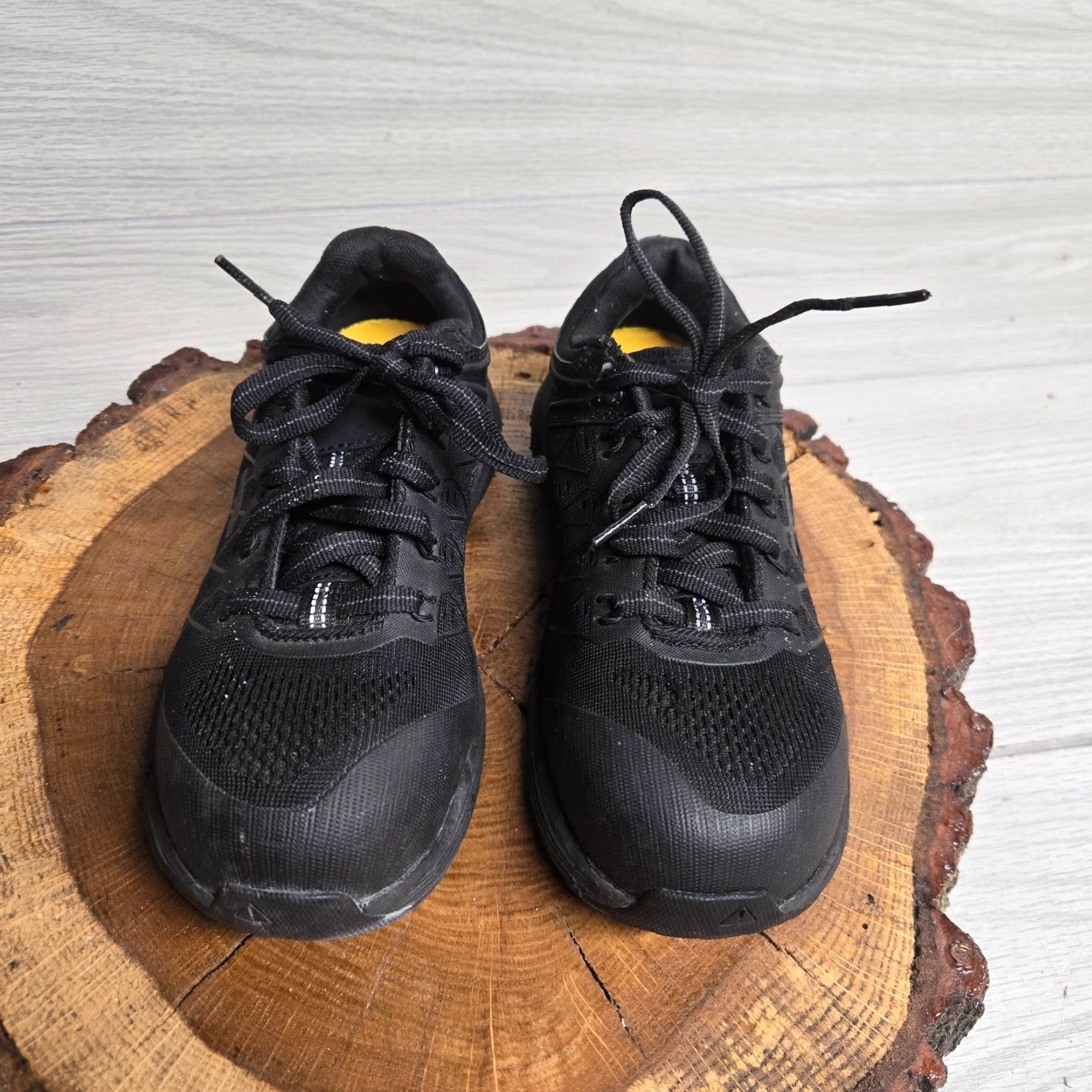 KEEN VINTAGE KEEN Women's Safety Work Boots Black Leather Steel Toe Ankle Size 6M Outdoor Footwear Size US 6 / IT 36 - 3 Thumbnail