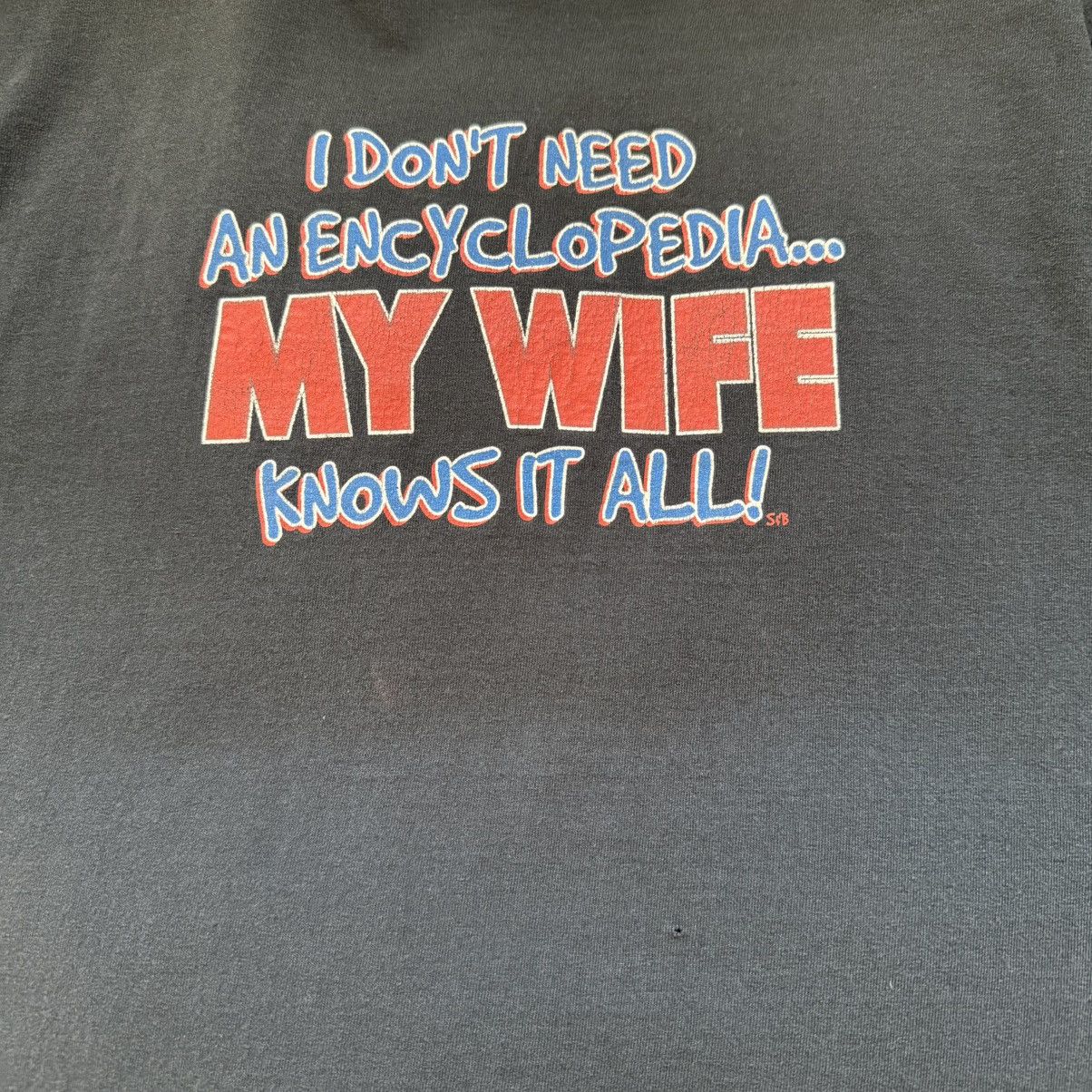 Vintage Fruit Of The Loom Men’s L-S Shirt Funny Graphic My Wife Size US L / EU 52-54 / 3 - 4 Thumbnail