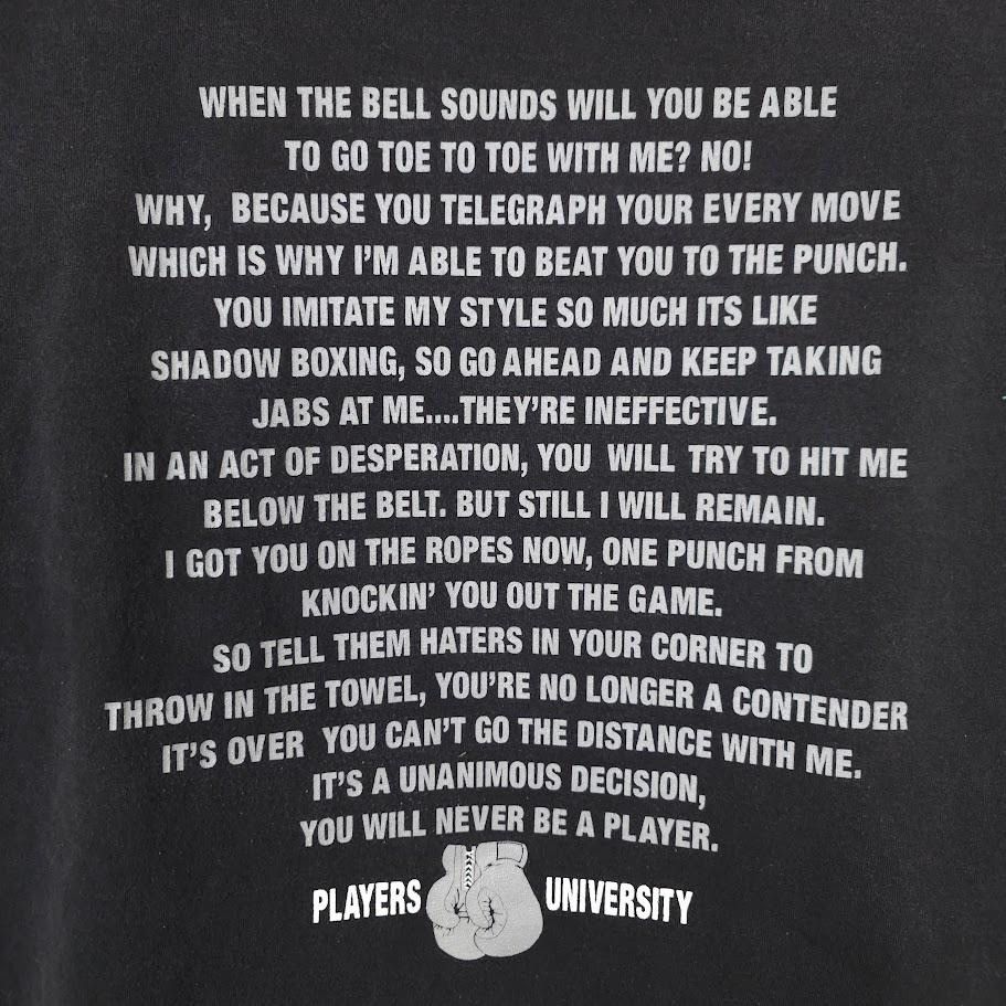 Vintage Vintage Players University T Shirt Mens Size 3XL Black Y2K Size US XXL / EU 58 / 5 - 4 Thumbnail