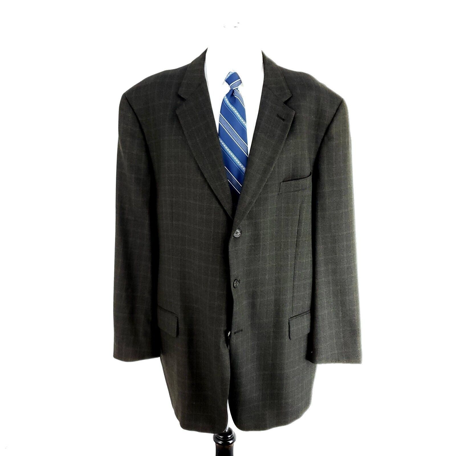 Joseph Abboud Joseph Abboud Nordstrom Tweed Wool 3 Button Sport Coat 48L B Size 48L - 3 Thumbnail