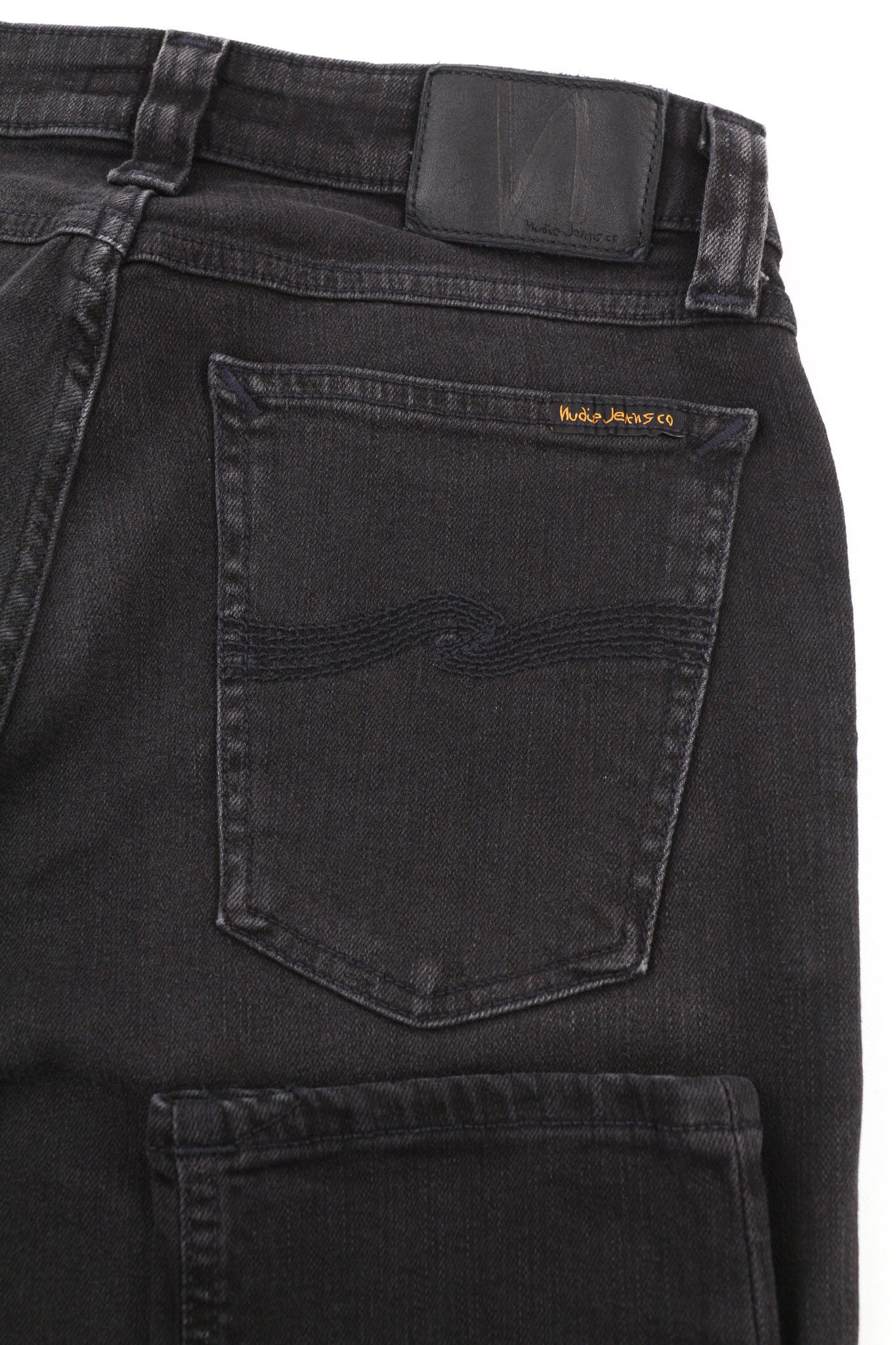 Nudie Jeans SKINNY LIN USED BLACK W29/L32 Organic Cotton Jeans 80434 Size US 29 - 5 Thumbnail