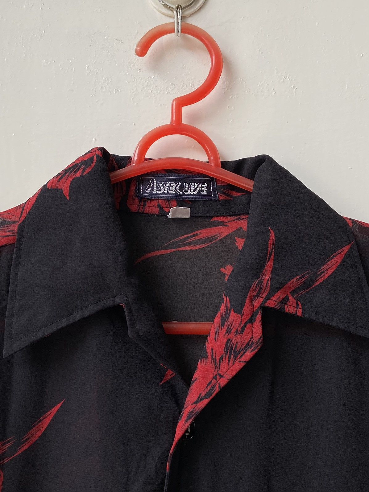 Designer × Japanese Brand ASTEC LIVE Black Flower Motive Shirt Size US S / EU 44-46 / 1 - 5 Thumbnail