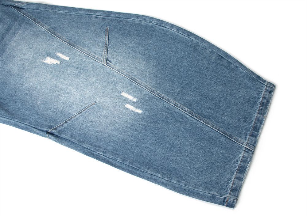 Japanese Brand × Jean Men's retro punk scimitar distressed washed jeans y2k Size US 32 / EU 48 - 4 Thumbnail
