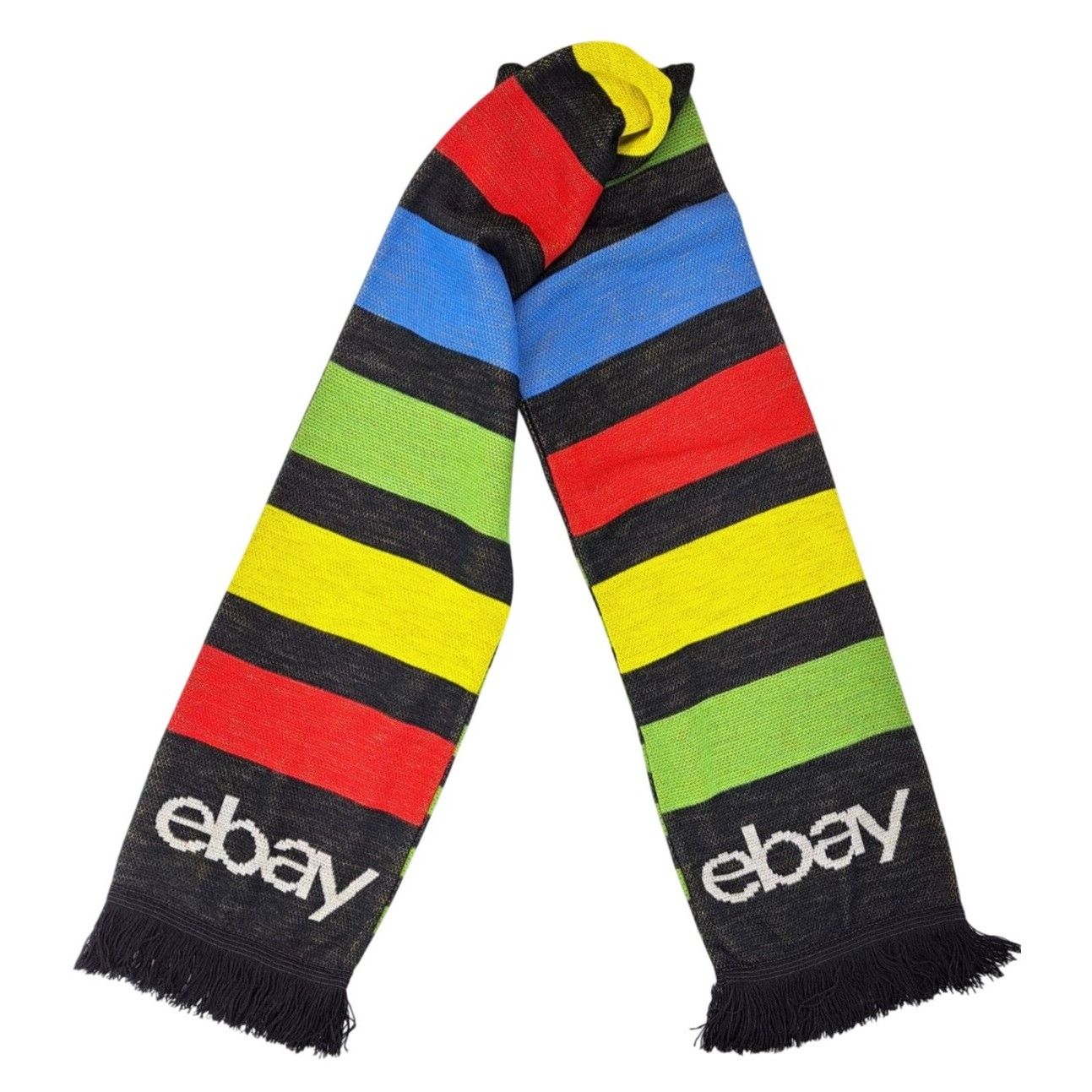 eBay eBay Open 2023 Neck Scarf Reversible Checkered Striped Black Size ONE SIZE - 3 Thumbnail