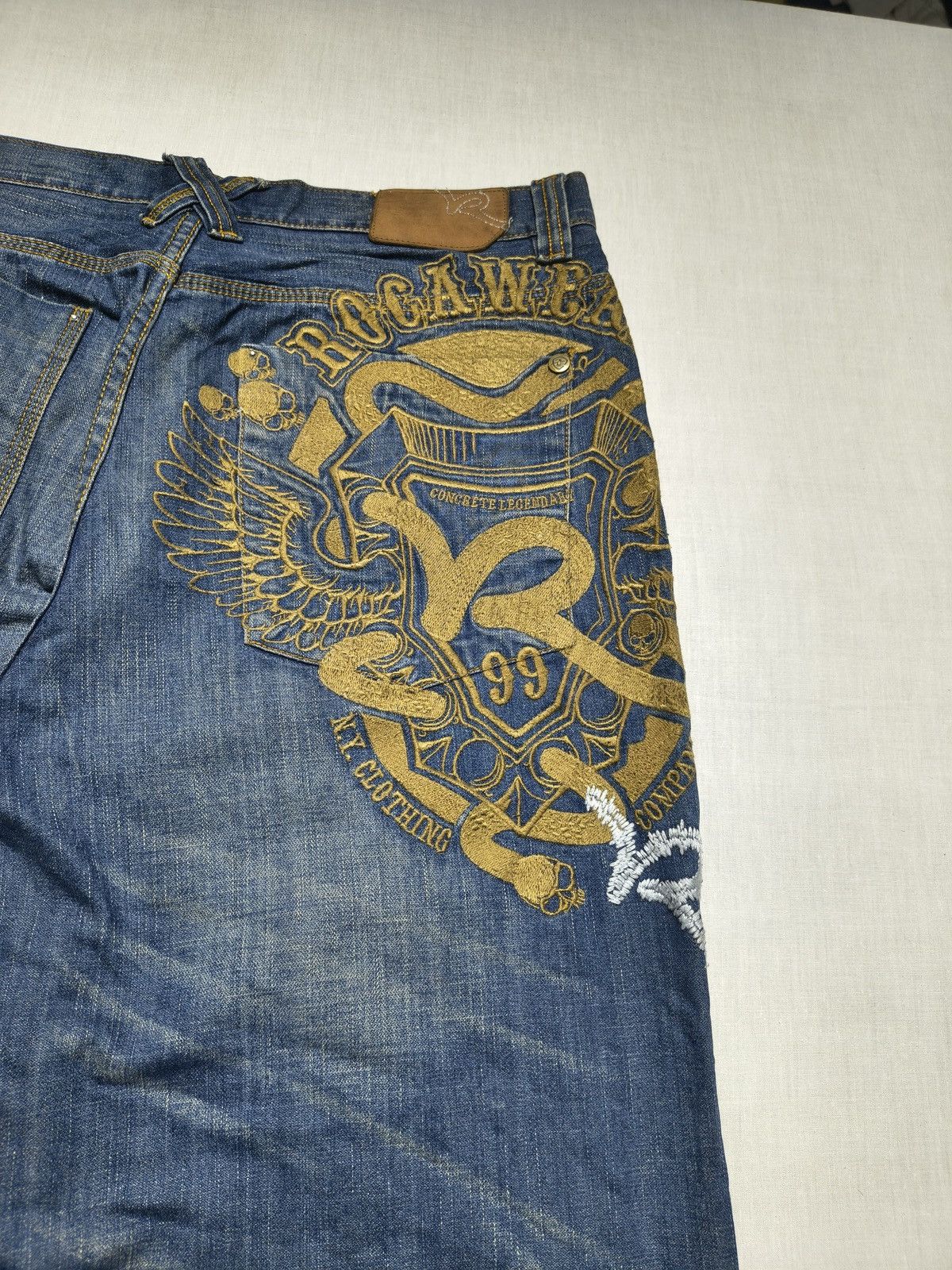 Southpole CRAZY EMROIDERED ROCAWEAR JEANS 🥵🥵(024) Size US 38 / EU 54 - 3 Thumbnail