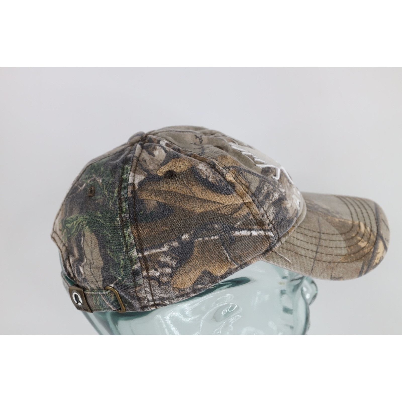 Vintage Vintage 90s Y2K Streetwear Spell Out Camouflage Alaska Hat Size ONE SIZE - 7 Thumbnail