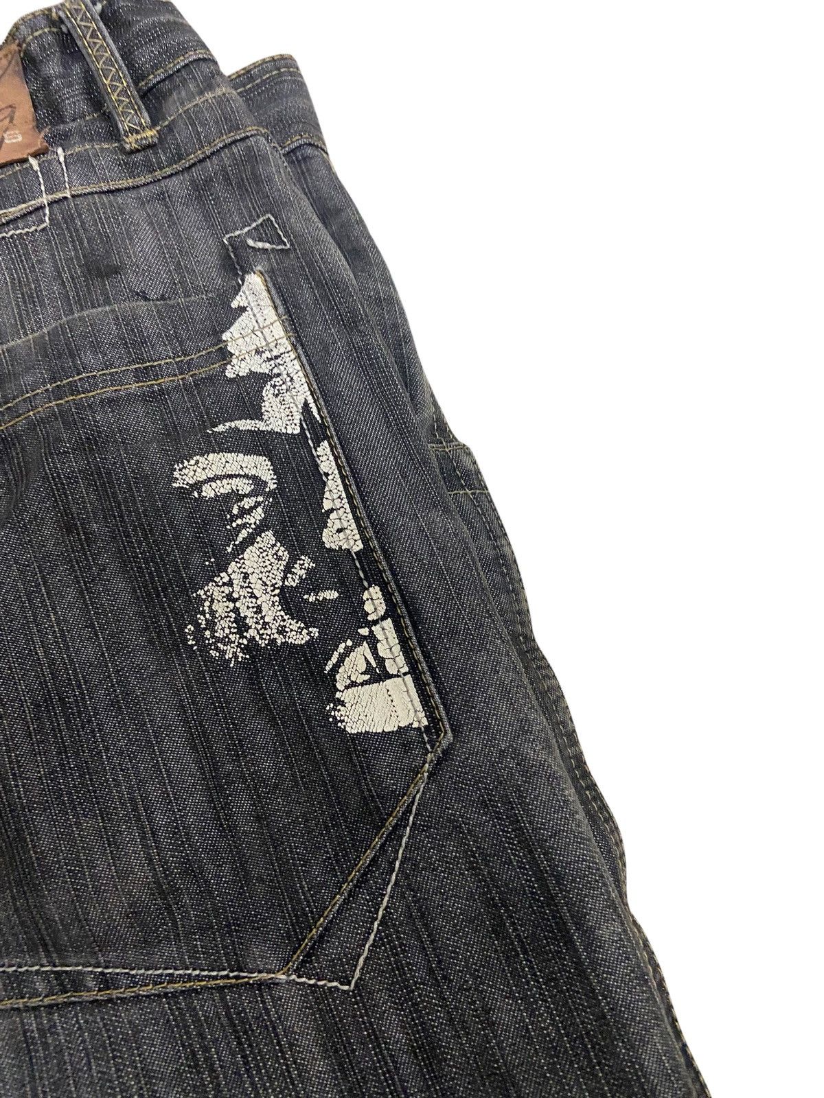 Rap Tees × Vintage Vintage Notorious BIG Jeans Mens 34x30 Black Denim Baggy Fit Size US 34 / EU 50 - 2 Thumbnail
