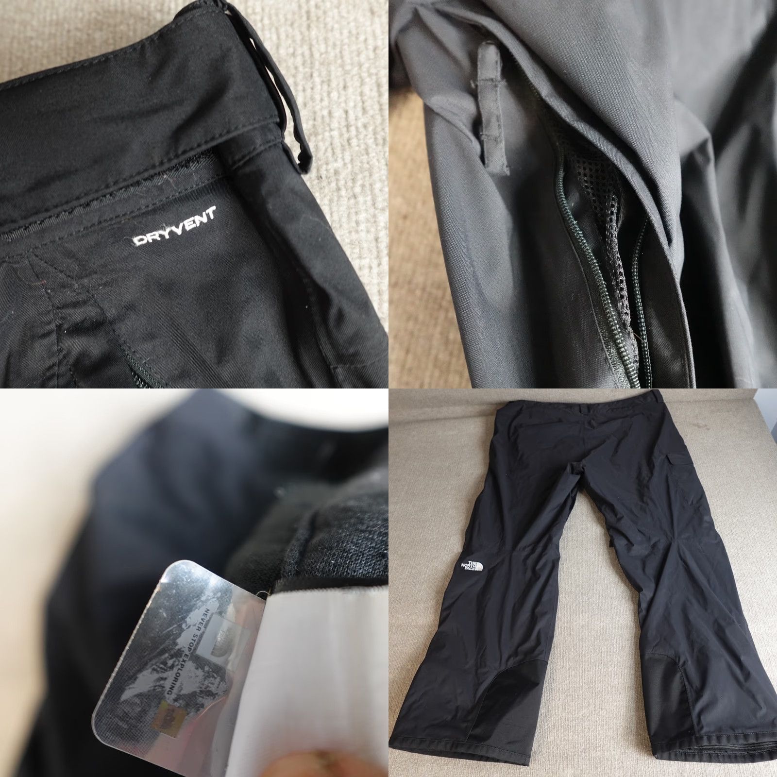 The North Face VINTAGE The North Face Pants 2XL Black NF0a5abv Mens Regular 30in Straight Zip Nylon Logo Seasonal Winter Spring Summer Travel Casual} Size US 39 - 10 Thumbnail