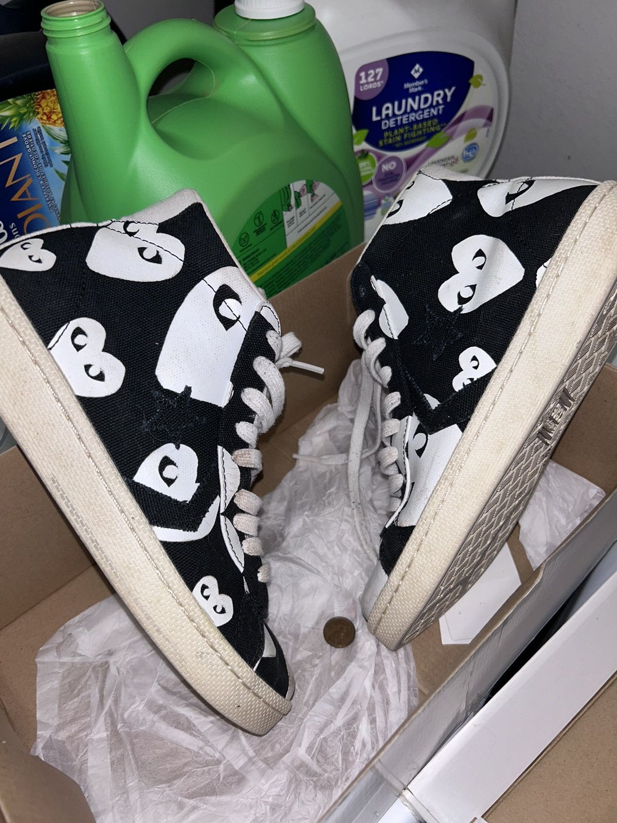 CDG by Comme des Garcons × Comme des Garcons × Comme des Garcons PLAY CDG Converse CDG Play Converse Size US 7 / EU 40 - 7 Thumbnail