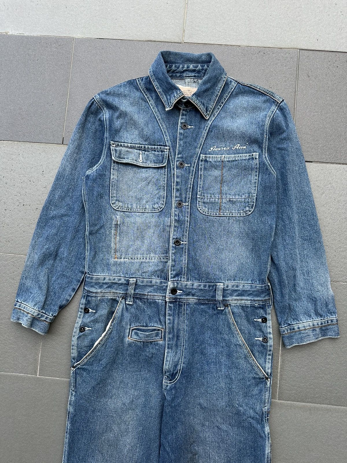 Avirex 2000s Avirex Coast Guard Denim Coveralls Size US 32 / EU 48 - 7 Thumbnail