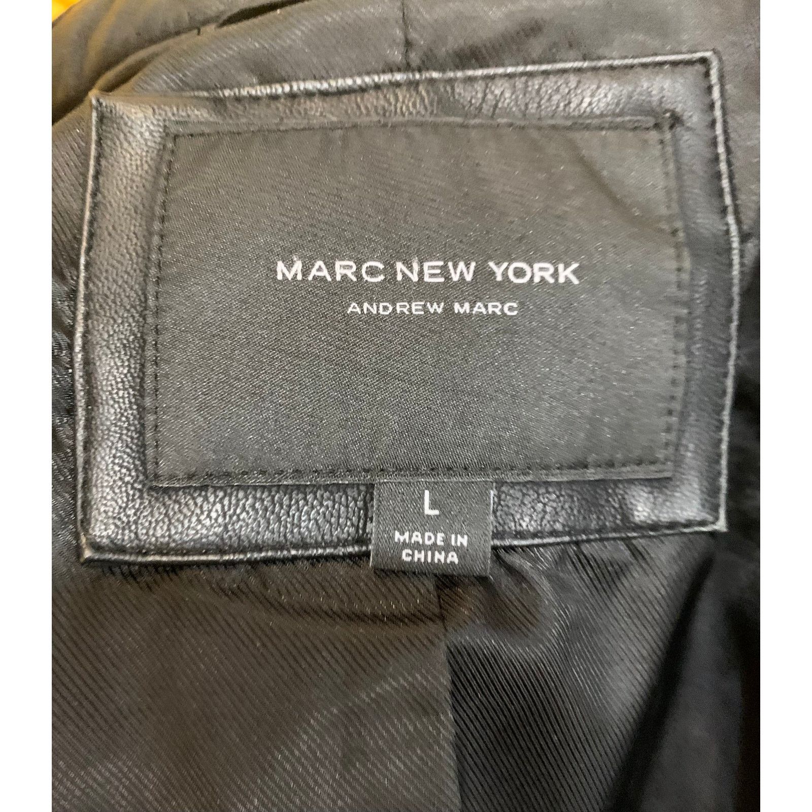 Andrew Marc Vegan Faux Leather Cafe Racer Motorcycle Biker Jacket Size L / US 10 / IT 46 - 8 Thumbnail