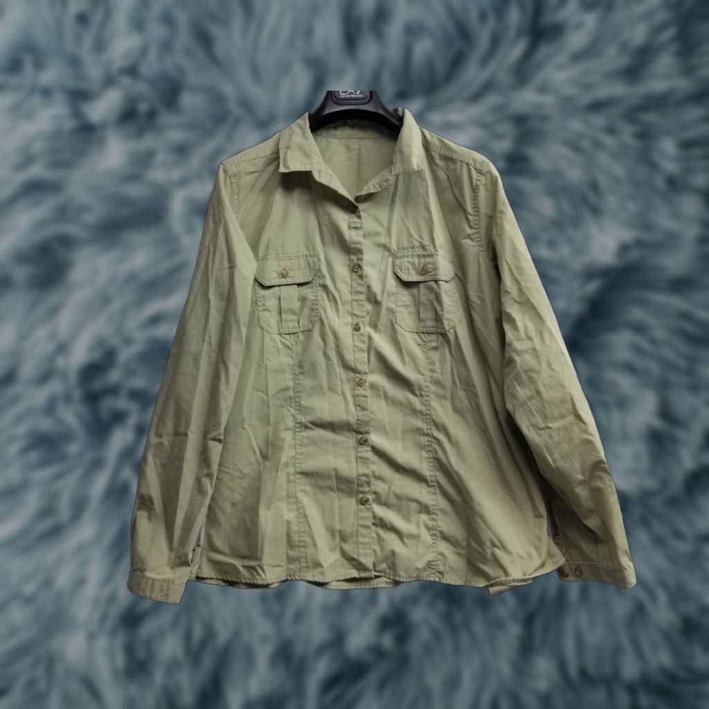 Vintage Craghoppers Shirt Mens L Tan Outdoors Casual British Long Sleeve Hike Size US L / EU 52-54 / 3 - 1 Thumbnail