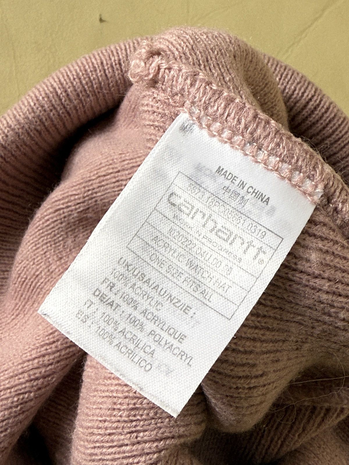 Carhartt Wip Carhartt WIP Pink Beanie Hat Size ONE SIZE - 5 Thumbnail