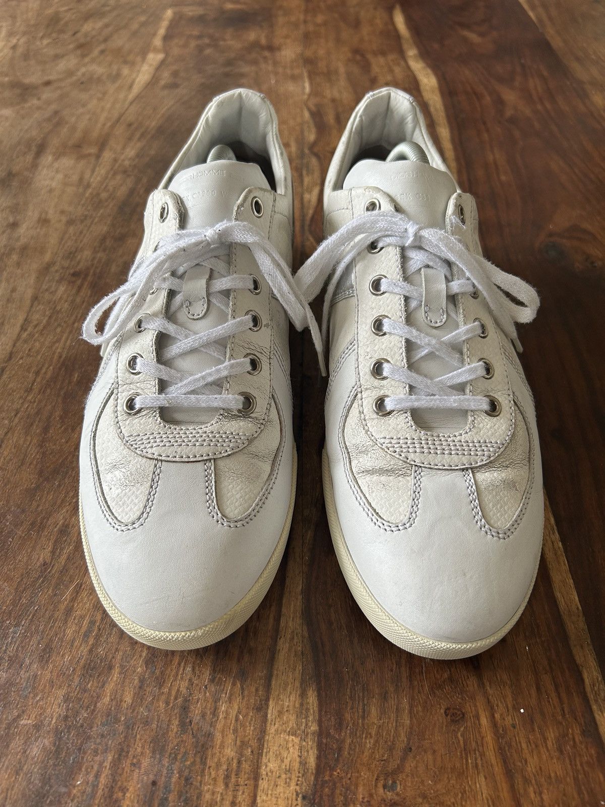 AW2009 Hedi Era Dior Homme B01 German Army Trainers White