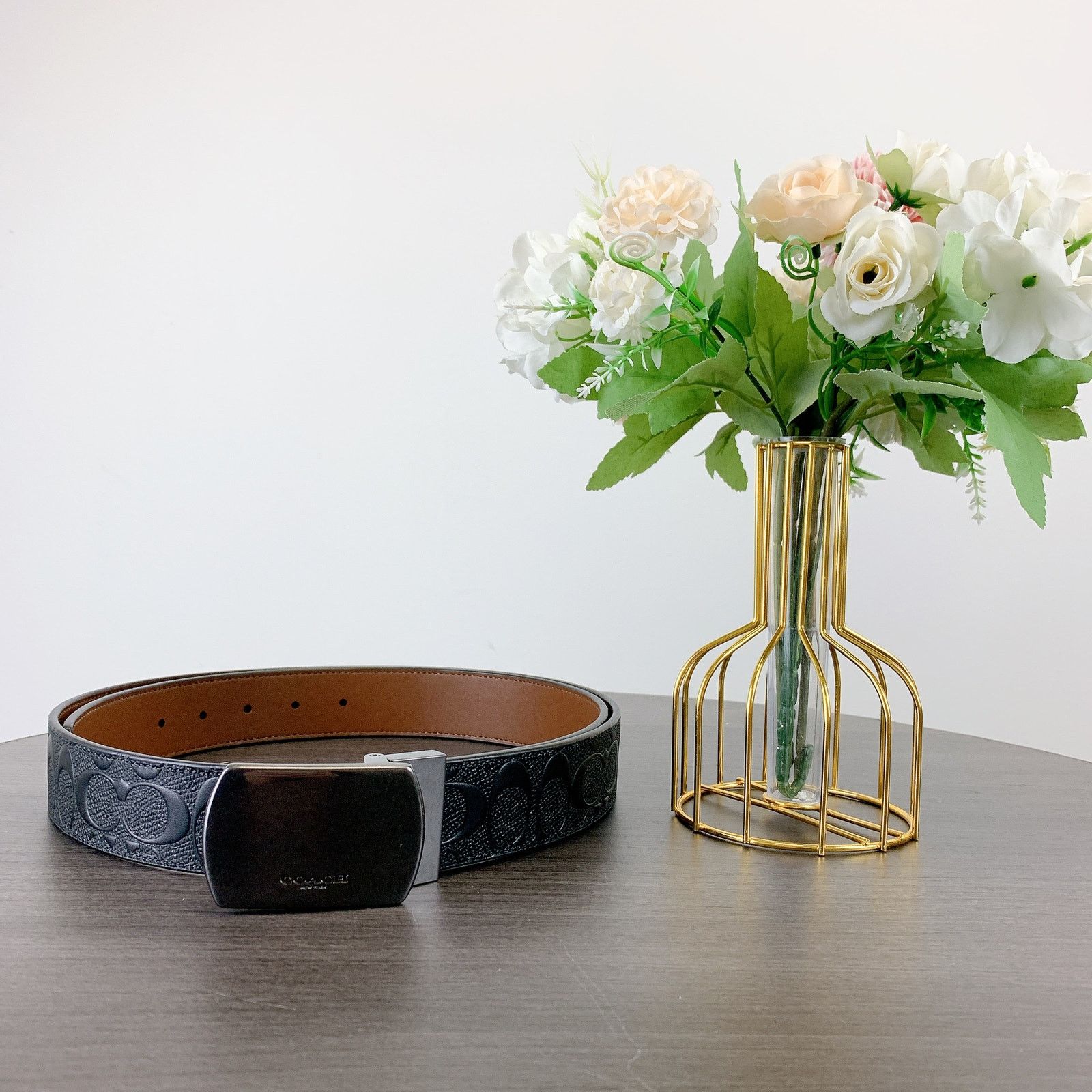 Coach Coach CQ009 Buckle Cut Reversible Belt, 38 Mm IN Black Size ONE SIZE - 1 Thumbnail