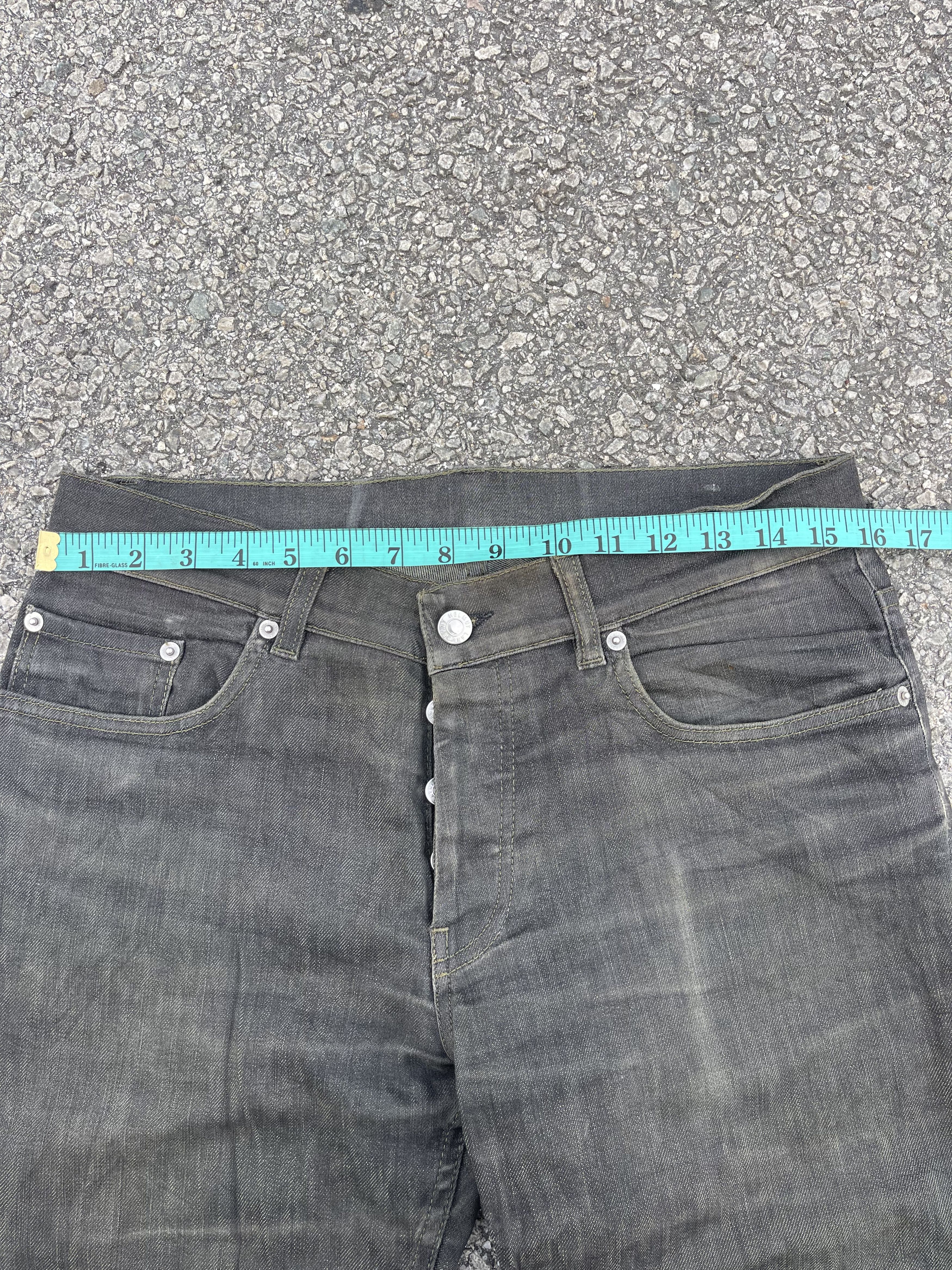 Helmut Lang × Vintage Vtg 90s Helmut Lang Black Dirt Low Waist Contour Fit Size US 31 - 9 Thumbnail