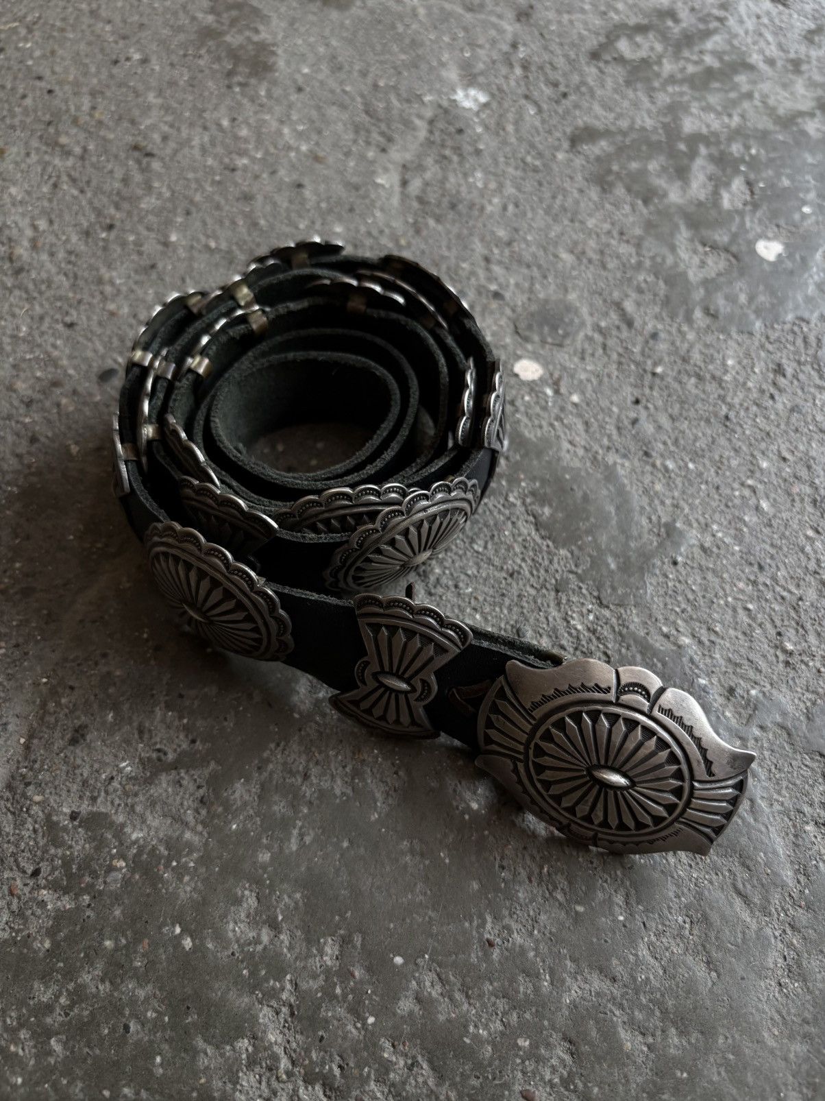 Other CALVIN MARTINEZ INGOT STERLING SILVER CONCHO BELT Size ONE SIZE - 1 Thumbnail