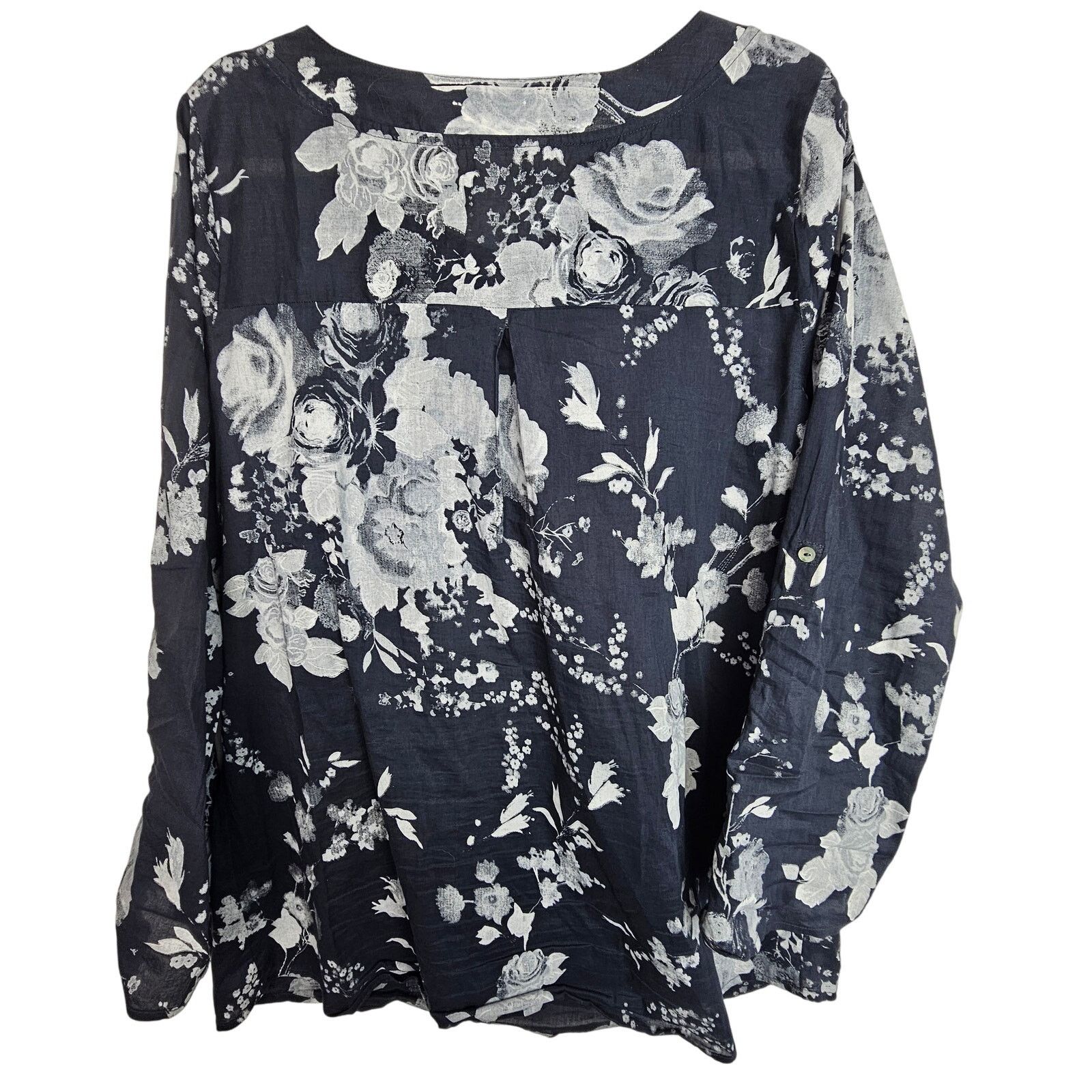 Soft Surroundings Soft Surroundings Floral Tuberosa Tunic Sz L Pleated Resort Size L / US 10 / IT 46 - 9 Thumbnail