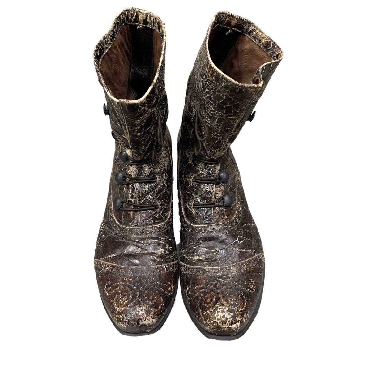 Gianni Barbato Very rare gianni barbato destroyed leather boots Size US 8.5 / EU 41-42 - 14 Thumbnail