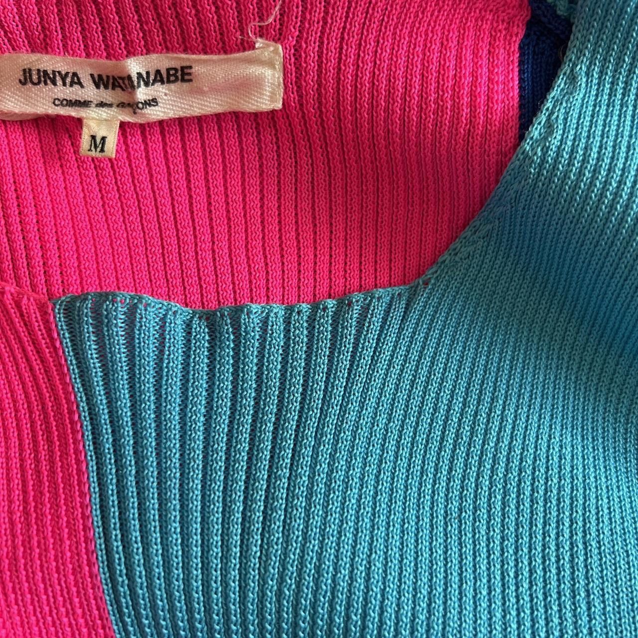 Comme des Garcons × Junya Watanabe Vintage Colour block knit t-shirt Size M / US 6-8 / IT 42-44 - 6 Thumbnail