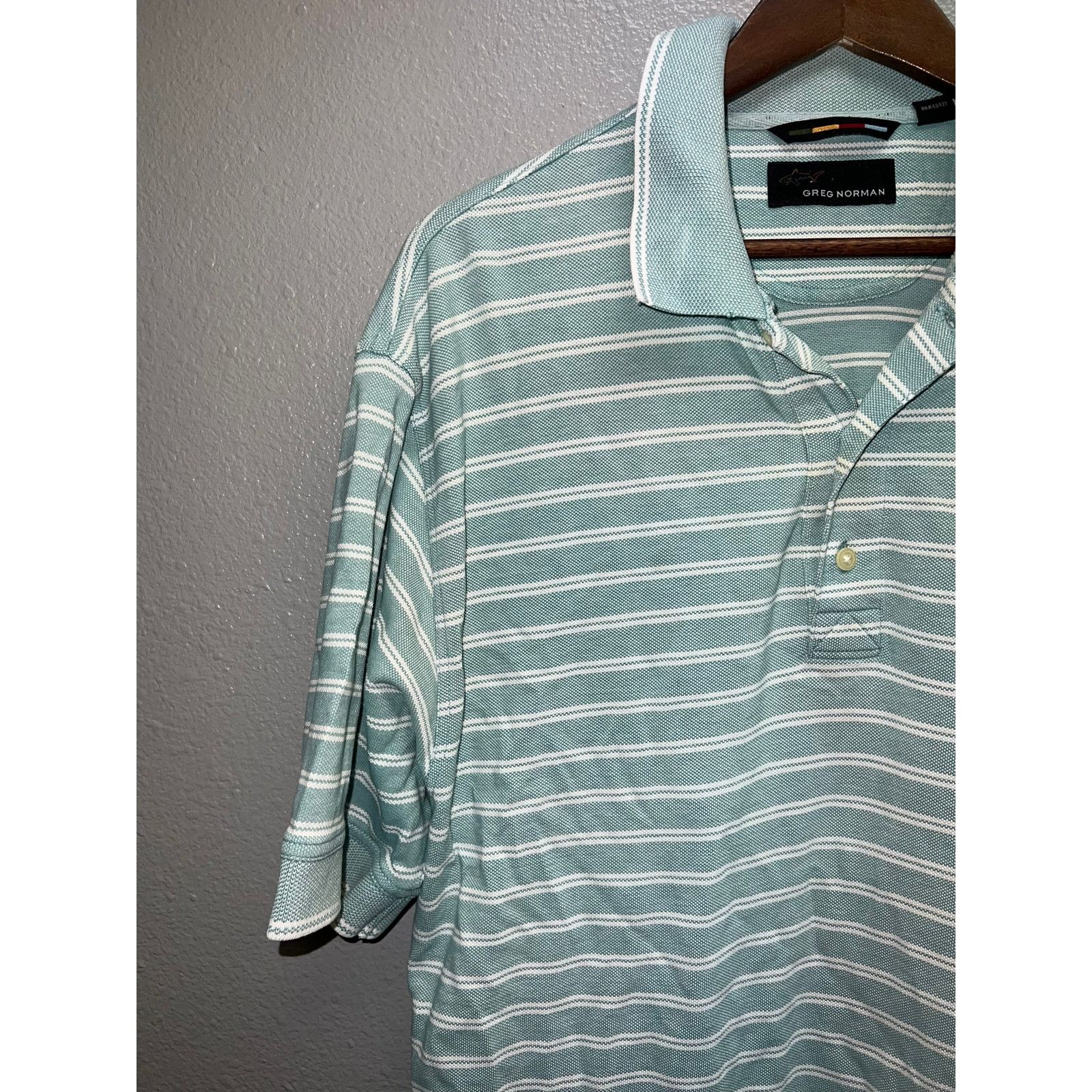 Greg Norman Greg Norman Green Polo Shirt Golfing Golf White Tee Large Size US L / EU 52-54 / 3 - 3 Thumbnail