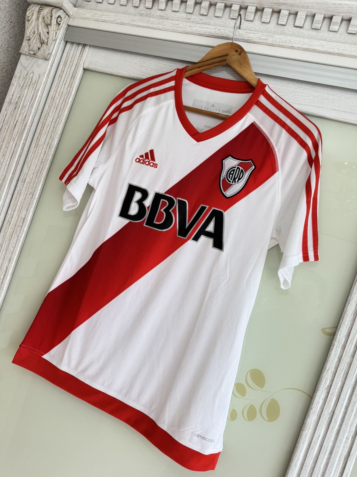 Adidas River Plate 2016-2017 Home Soccer Jersey Football Kit Shirt Size US M / EU 48-50 / 2 - 4 Thumbnail