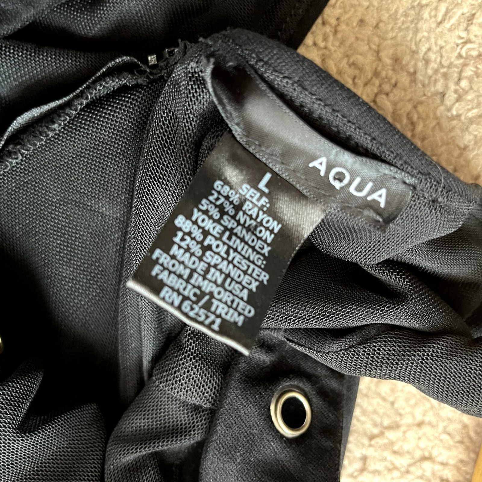 AQUA Black Women's Aqua Sundress L Size L / US 10 / IT 46 - 3 Thumbnail