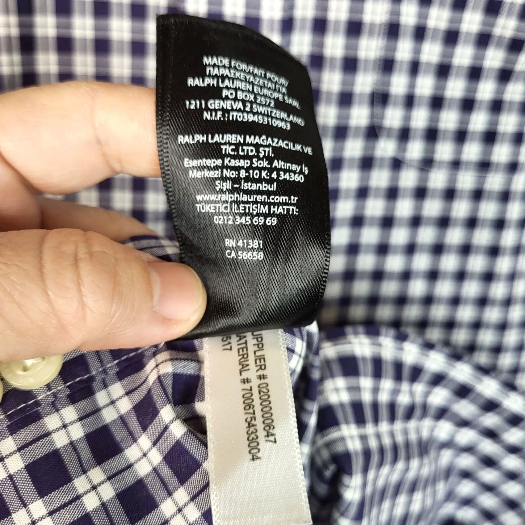 Ralph Lauren Lauren Ralph Lauren slim fit non iron black label Button Up Plaid Shirt Sz 15.5 Size US L / EU 52-54 / 3 - 3 Thumbnail