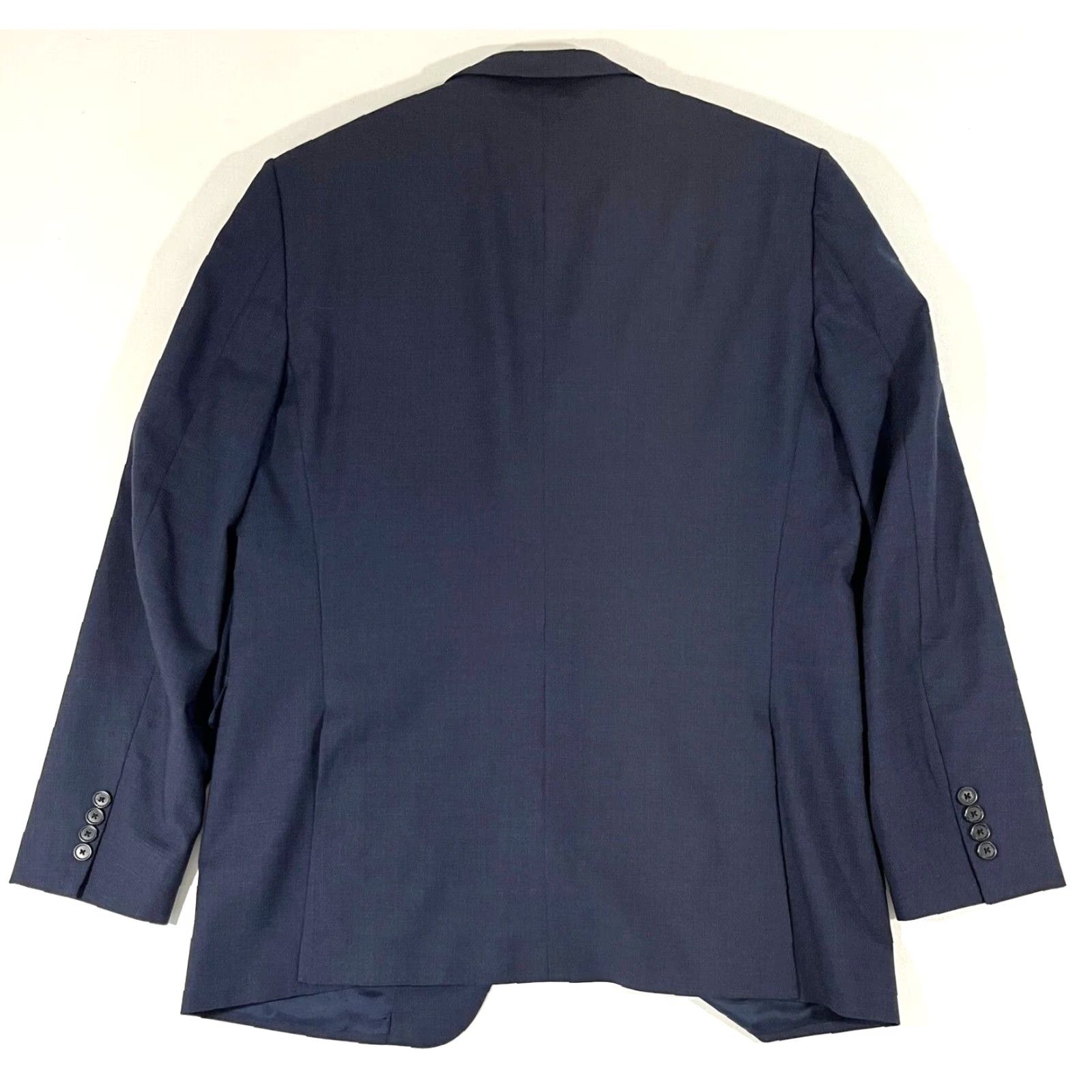Ermenegildo Zegna Z Zegna Men’s Wool Suit Jacket Navy 44R IT 54R Single-Breasted Two-Button Vintage (Pre-owned) Mens Size 42R - 4 Thumbnail