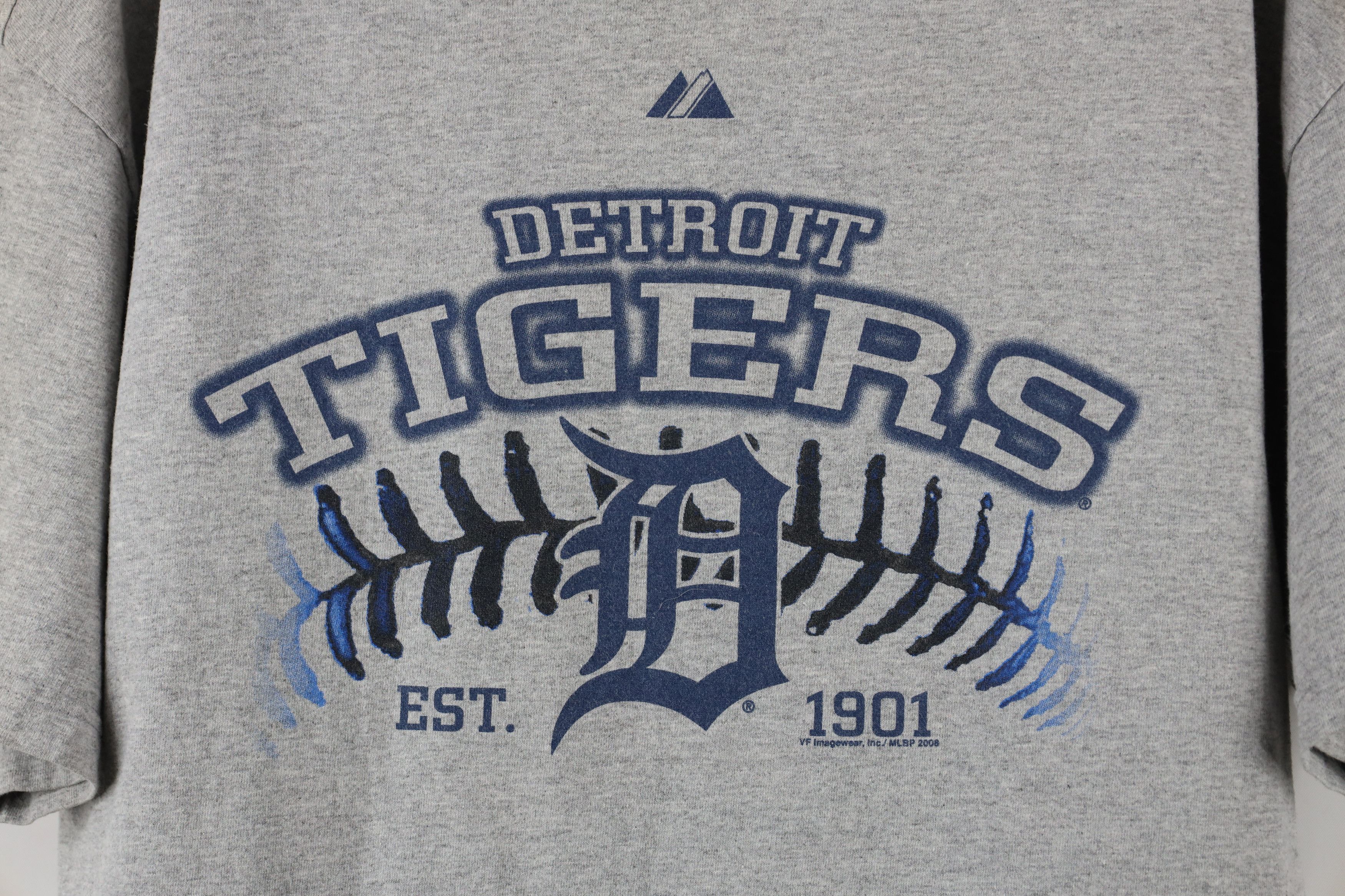 Majestic × Vintage Vintage Y2K Majestic Tigers Baseball Short Sleeve T-Shirt Size US XL / EU 56 / 4 - 4 Thumbnail