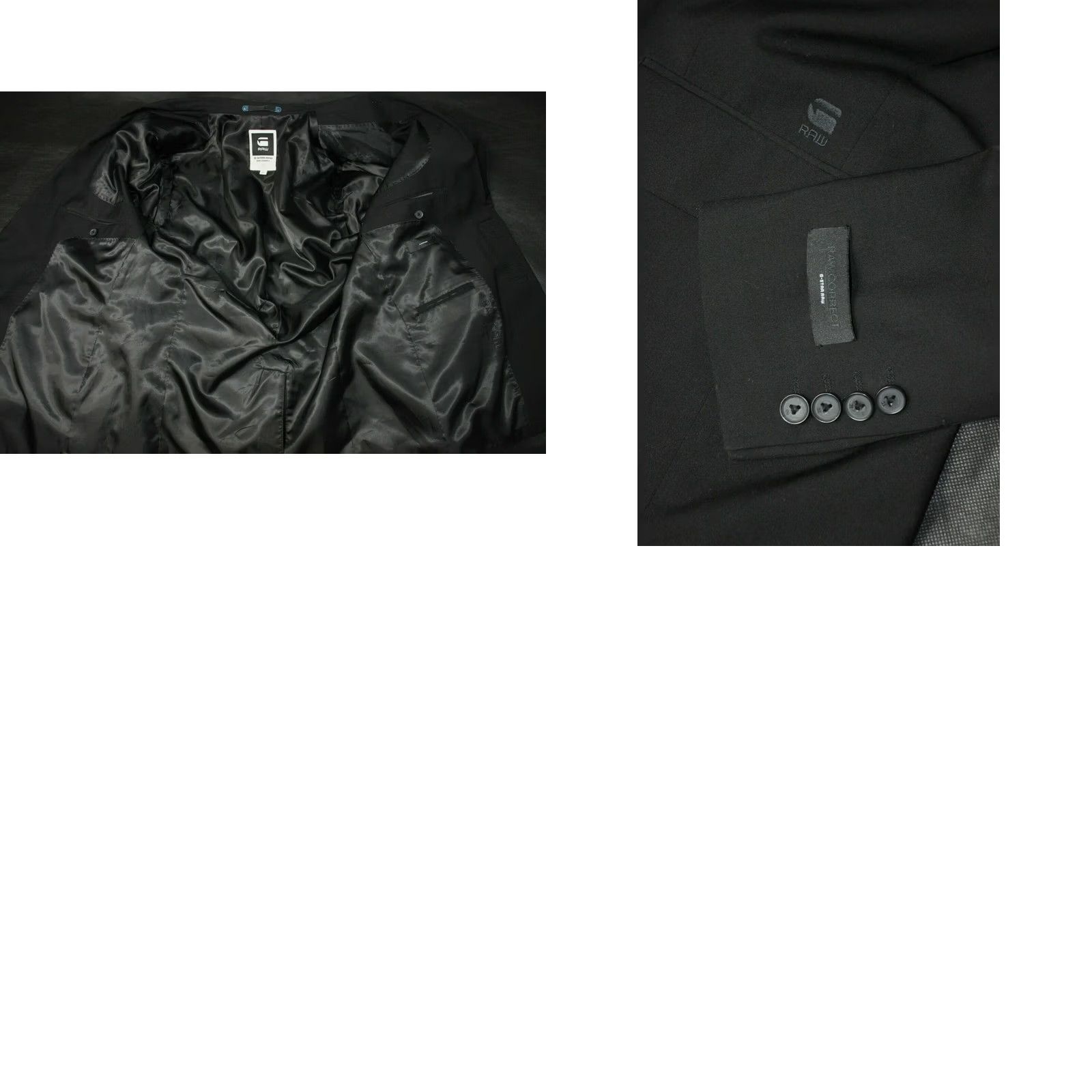 G-Star G-Star RAW Correct RTC Blazer 2 Blazer Mens Black 52 Size 52R - 8 Thumbnail