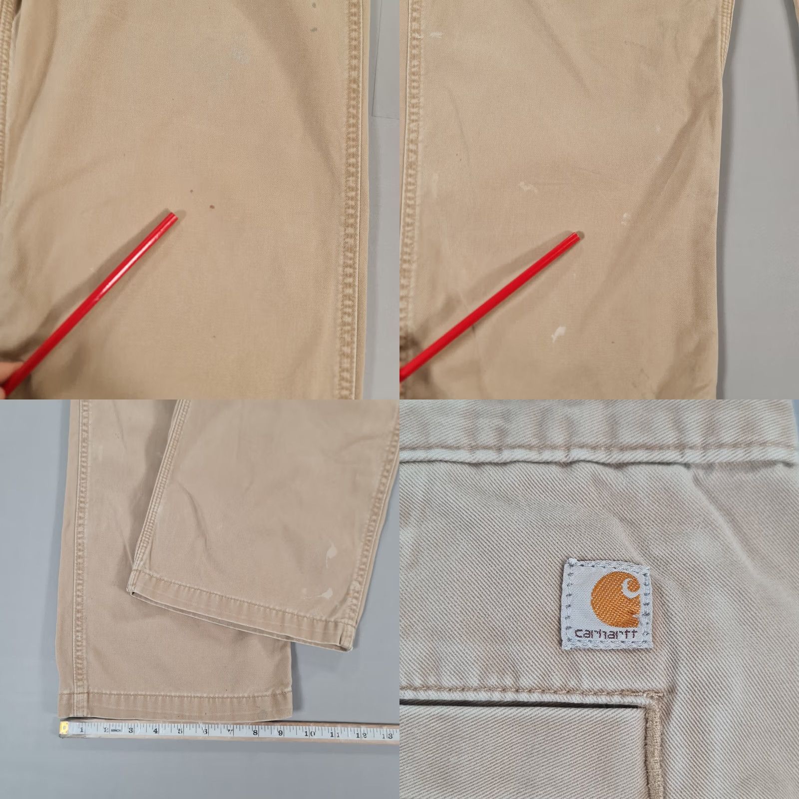 Carhartt Carhartt Mens Trousers Beige W38 L34 Relaxed Fit Twill Workwear Pants B290 KHI Size US 38 / EU 54 - 8 Thumbnail