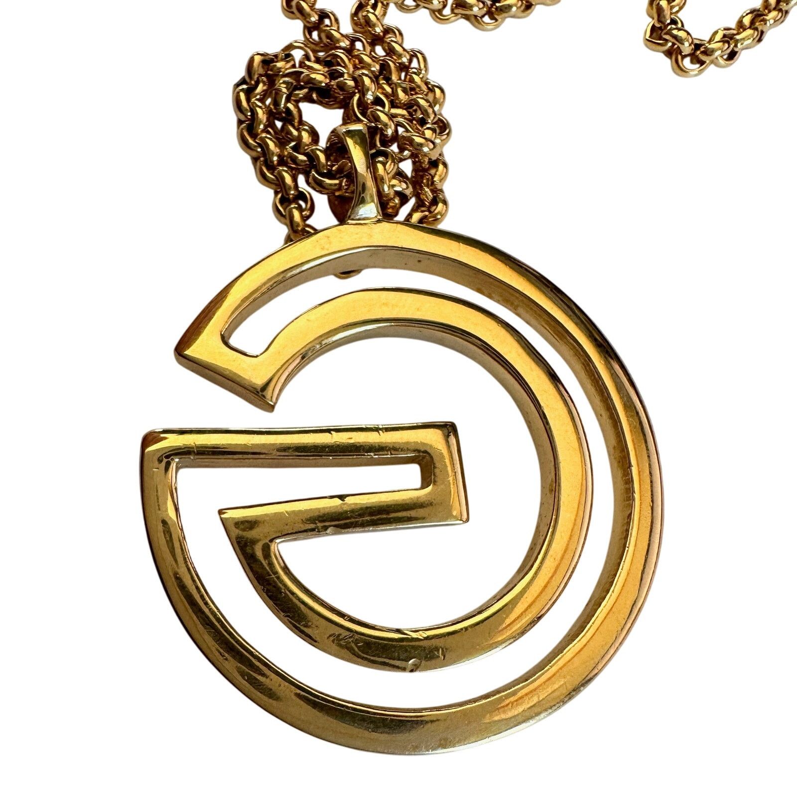 Givenchy Givenchy Vintage G Outline Necklace - 29" Chain Size ONE SIZE - 4 Thumbnail
