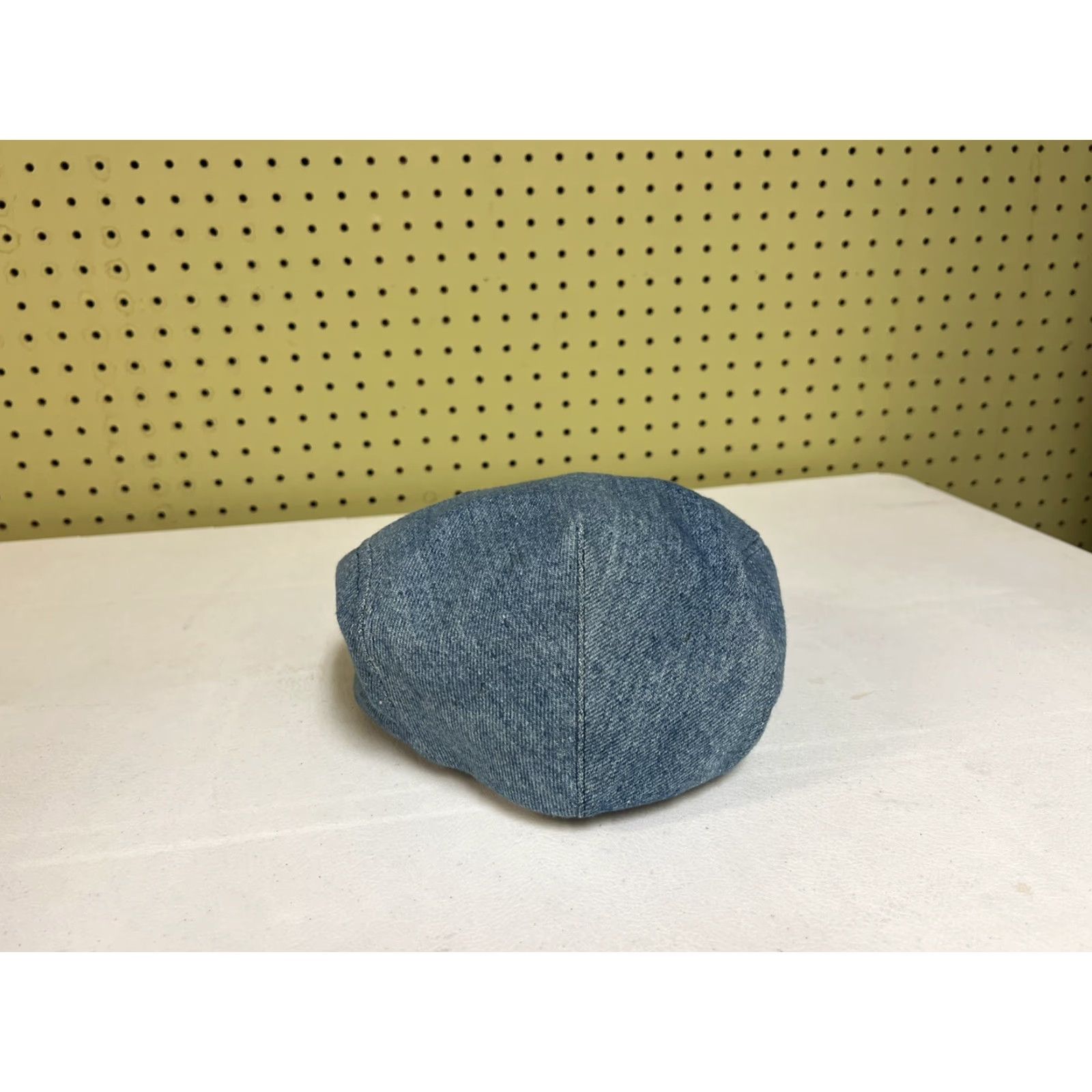 Vintage VINTAGE Denim Panel Hat Cap Hippie Baker Boy Floppy Newsboy Cap Made In USA Men M Blue Size ONE SIZE - 3 Thumbnail