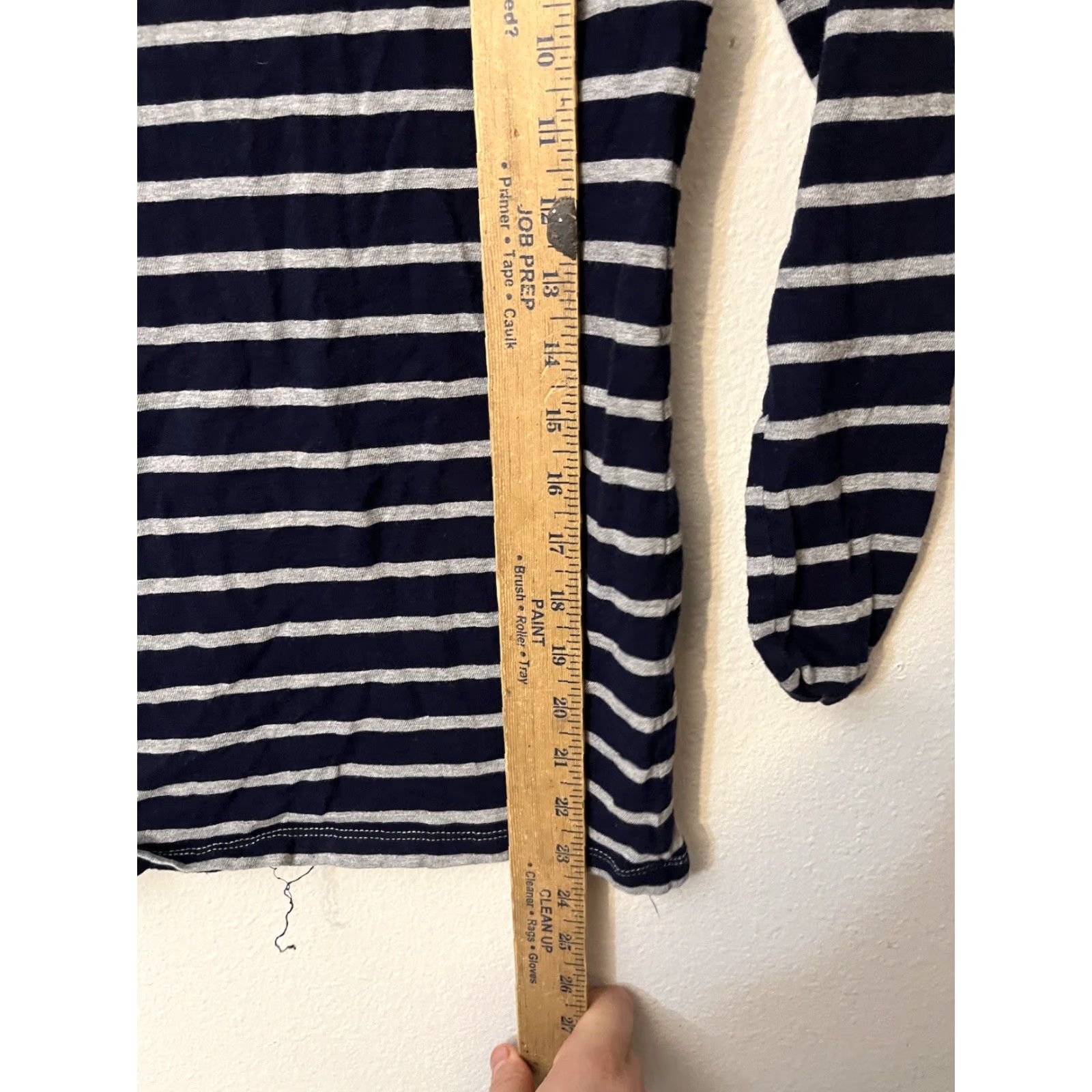 J.Crew J Crew Shirt Women XS Blue Gray Stripe Painters Tee Size XS / US 0-2 / IT 36-38 - 4 Thumbnail