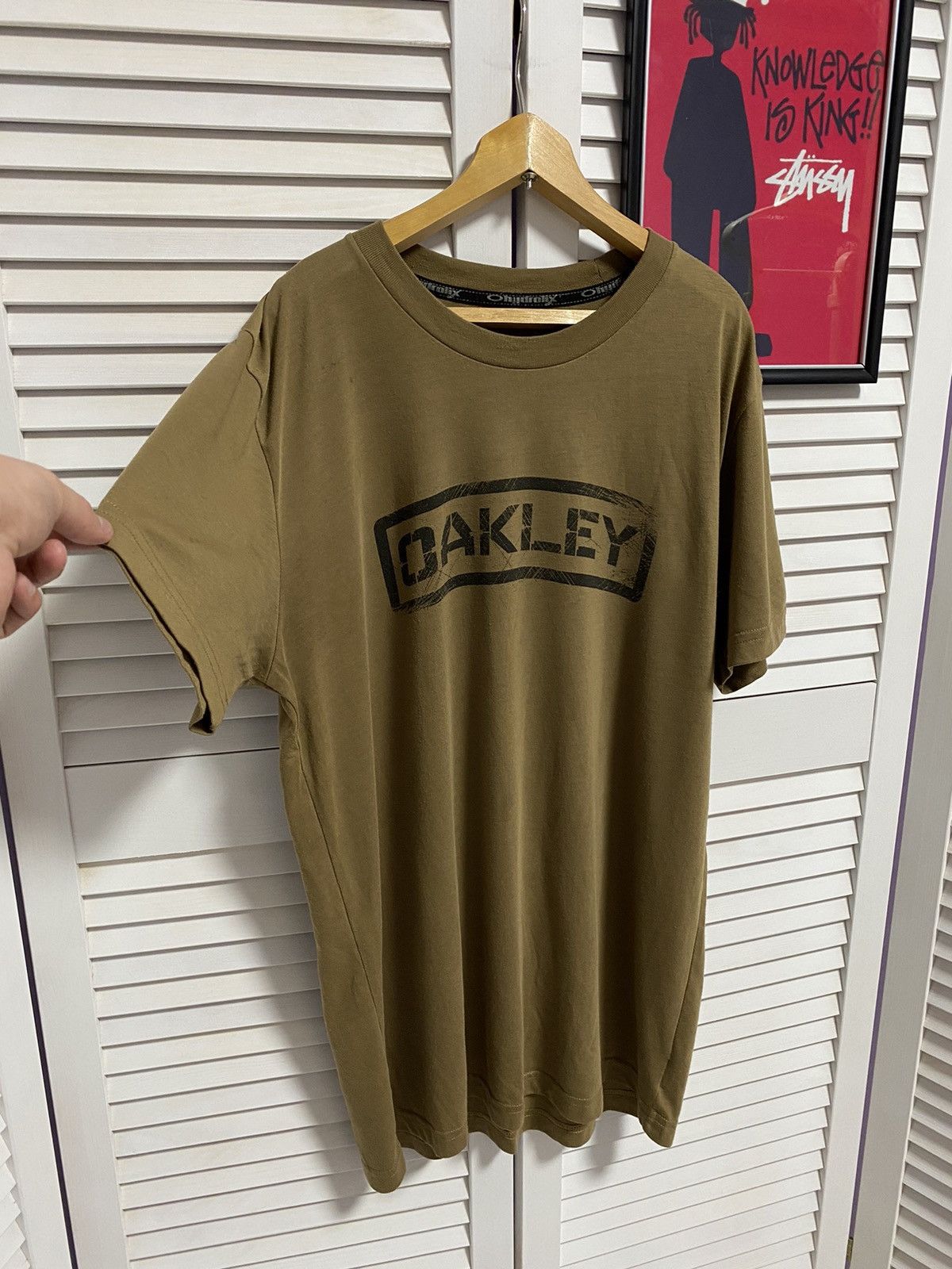 Oakley × Vintage Oakley T-Shirt Tee Print Logo Brand Size US L / EU 52-54 / 3 - 3 Thumbnail