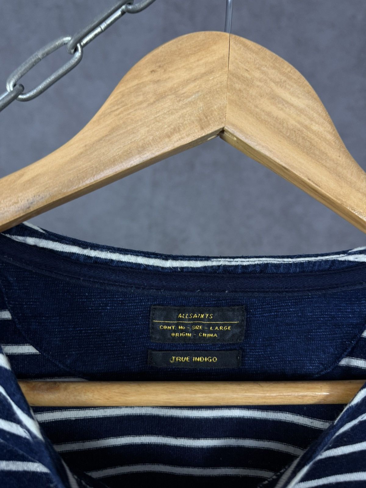 Allsaints Allsaints vinatge striped true indigo longsleeve Size US L / EU 52-54 / 3 - 3 Thumbnail