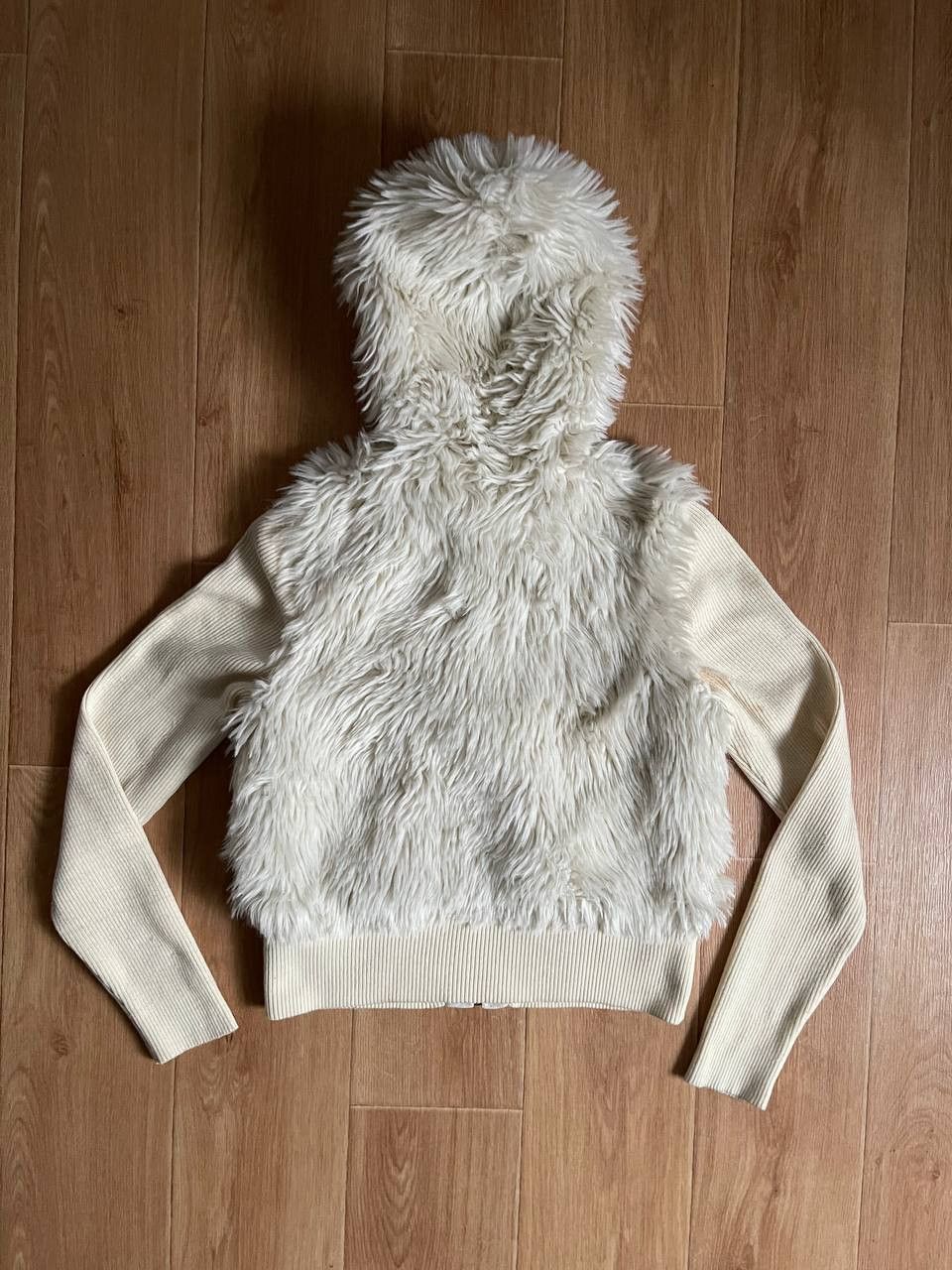 Playboy × Vintage 00S Fluffy Y2K Faux Fur Jacket Size M / US 6-8 / IT 42-44 - 17 Thumbnail