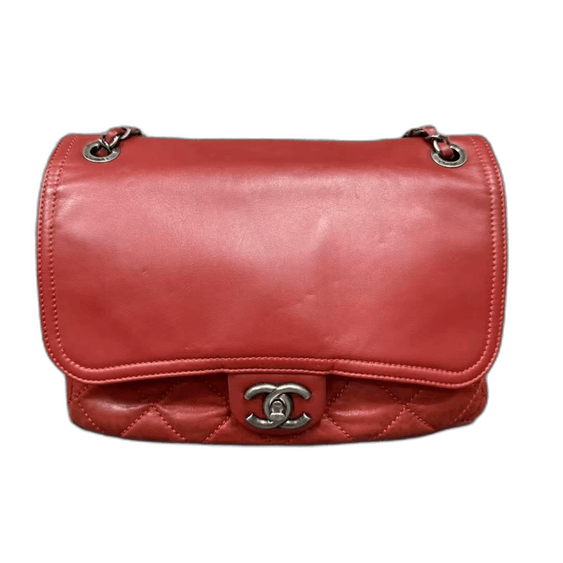 Chanel Messenger Bag With Flap Closure-Yf in Red, Men's
